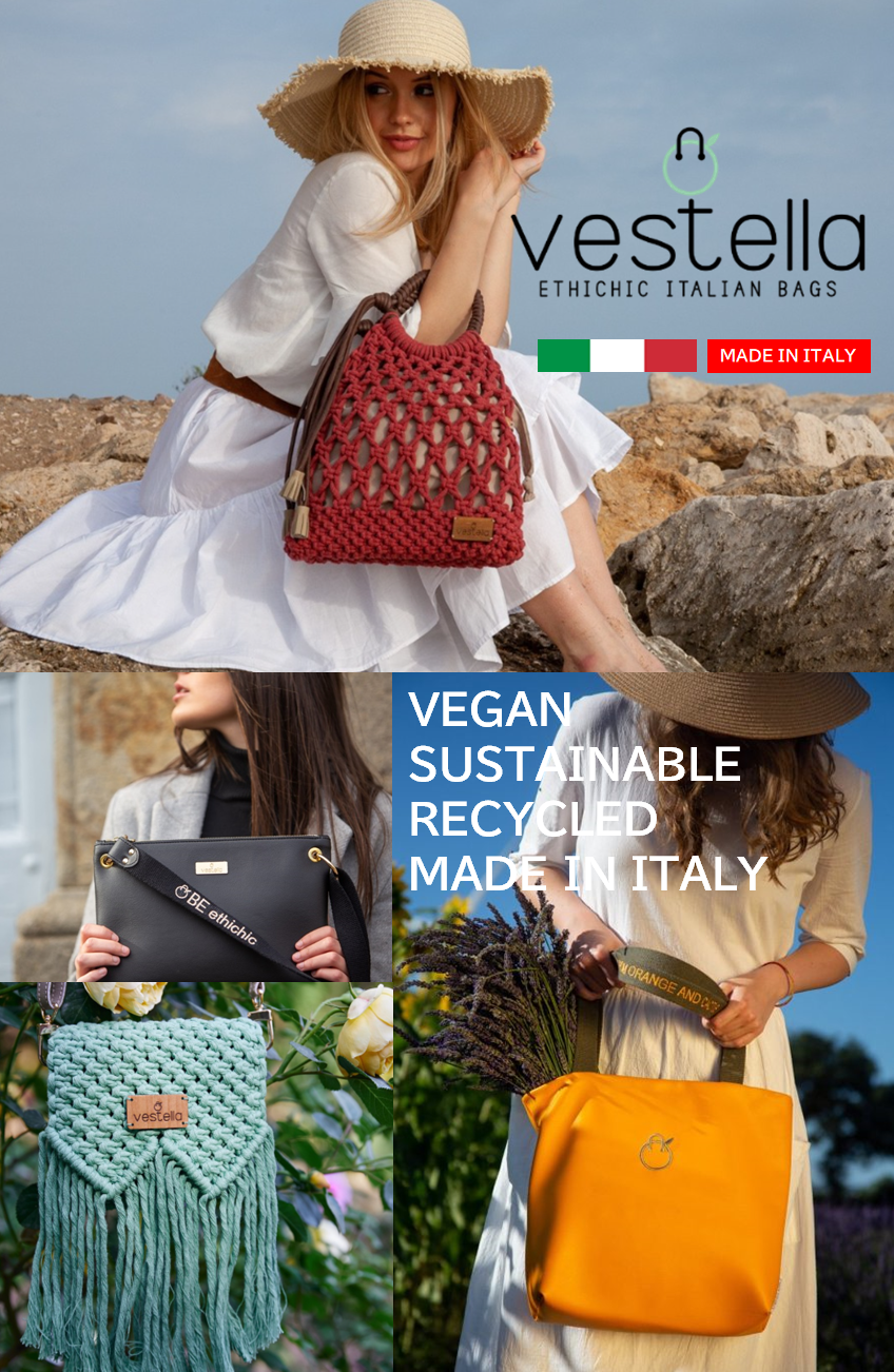 Vestella (イタリア)  Veganレザーや伝統的な手編みなどエシカルな新進のBAGブランド