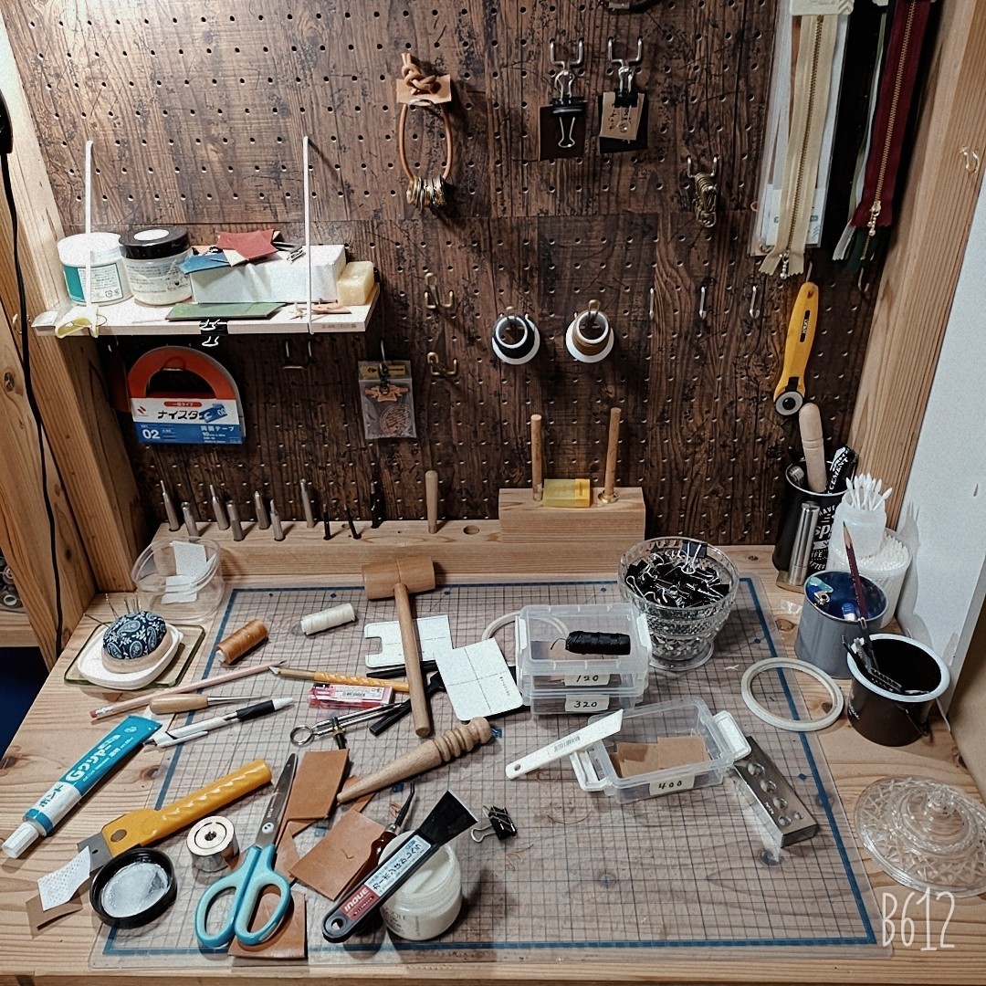 コインケース製作中