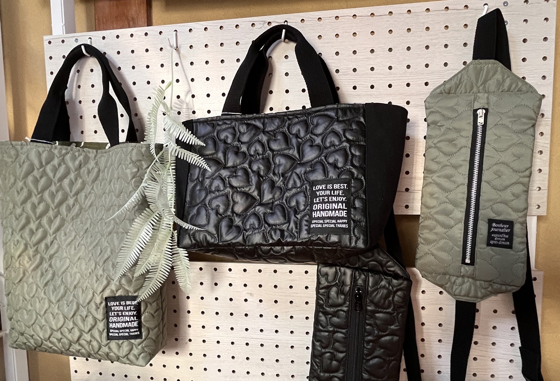 キルティングのバッグ