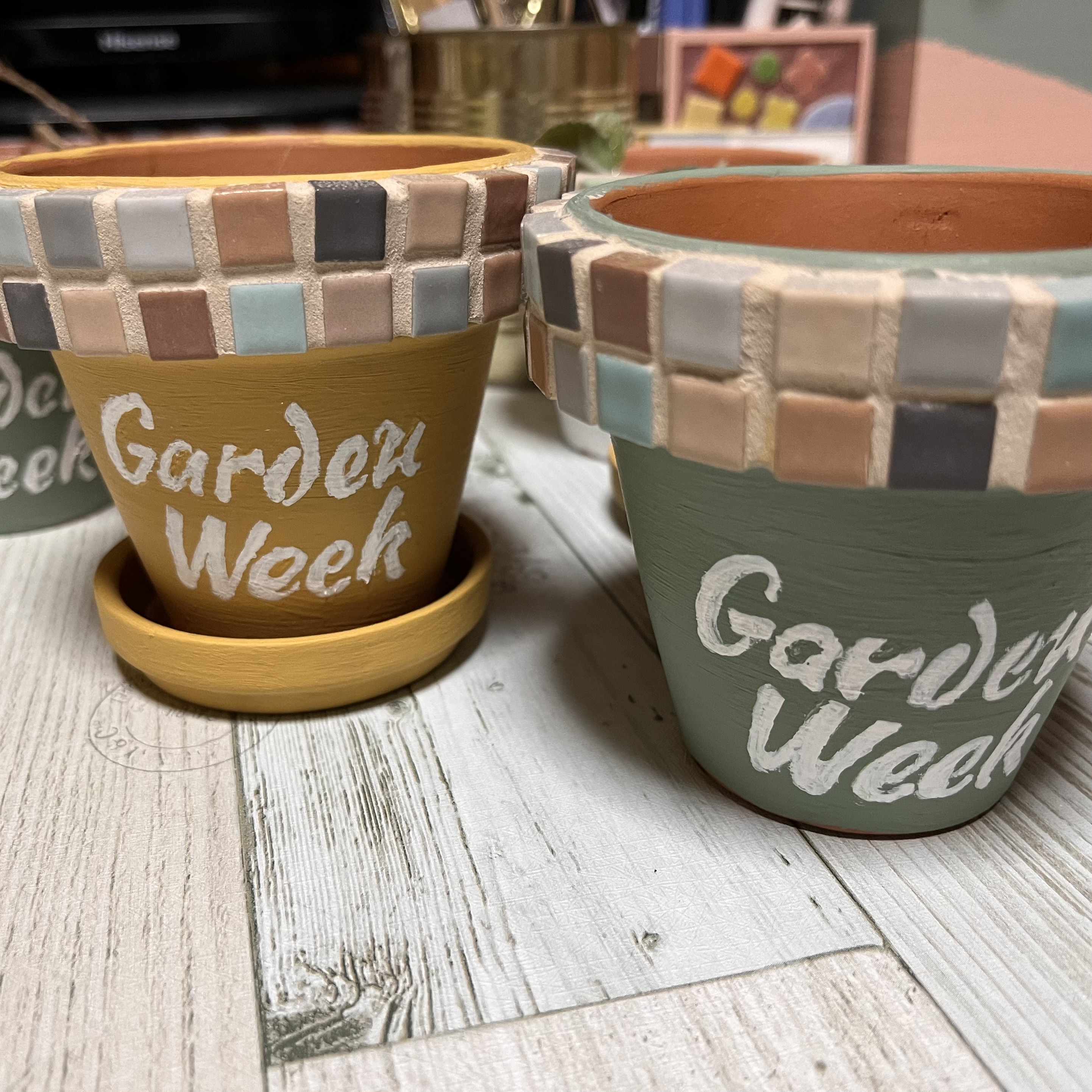 タイルを使ったプランター