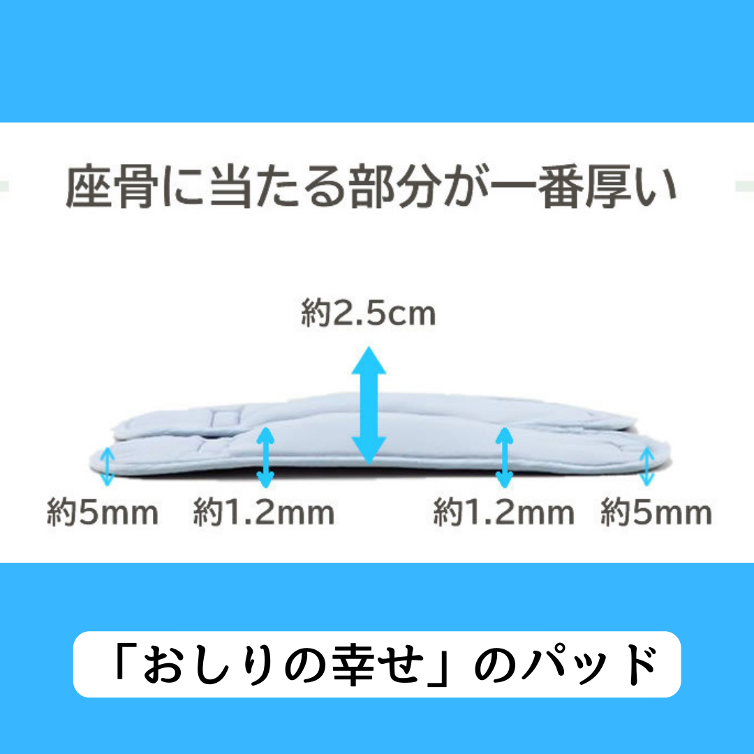 痛い座骨をフンワリ包むパッド