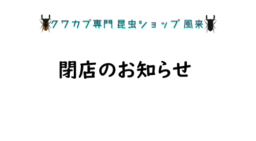 閉店のお知らせ