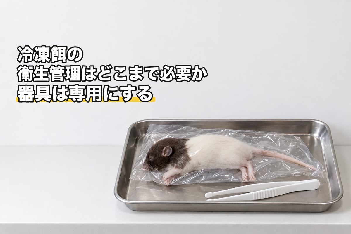 冷凍餌の衛生管理はどこまで必要?キッチンと分ける4つの境界