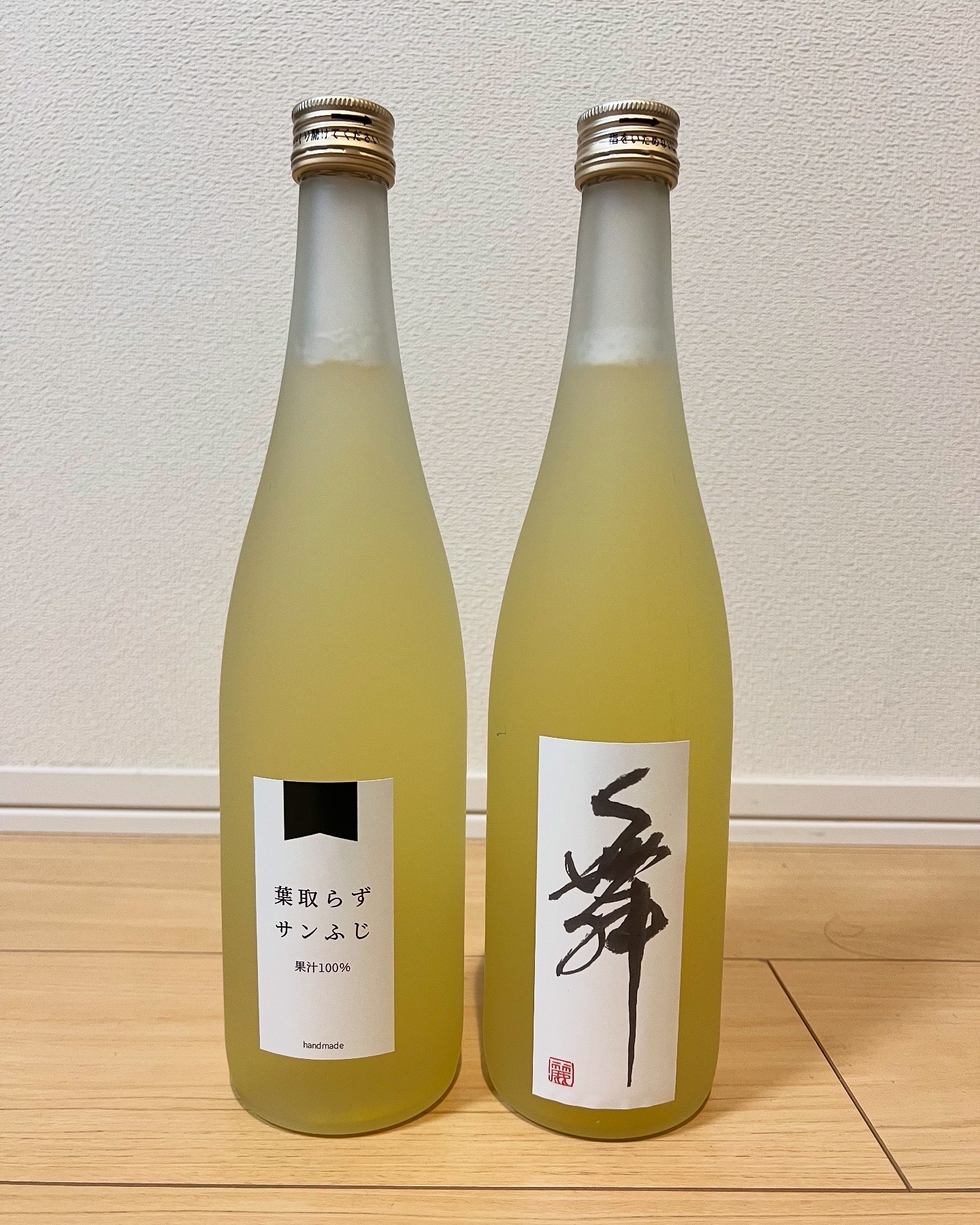 今年も葉取らずりんごジュース作りました！