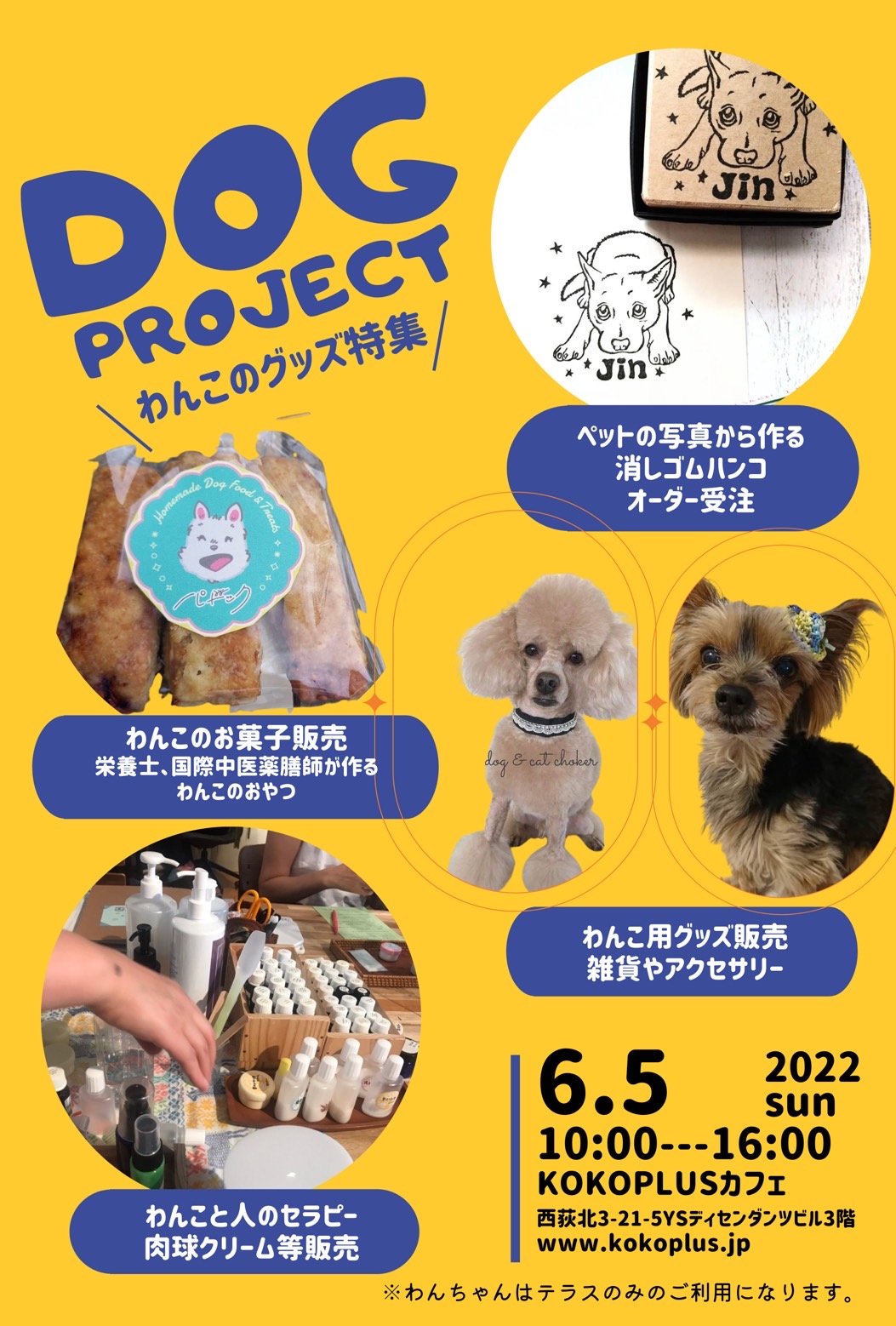「DOG PROJECT」 @KOKOPLUS　に参加します