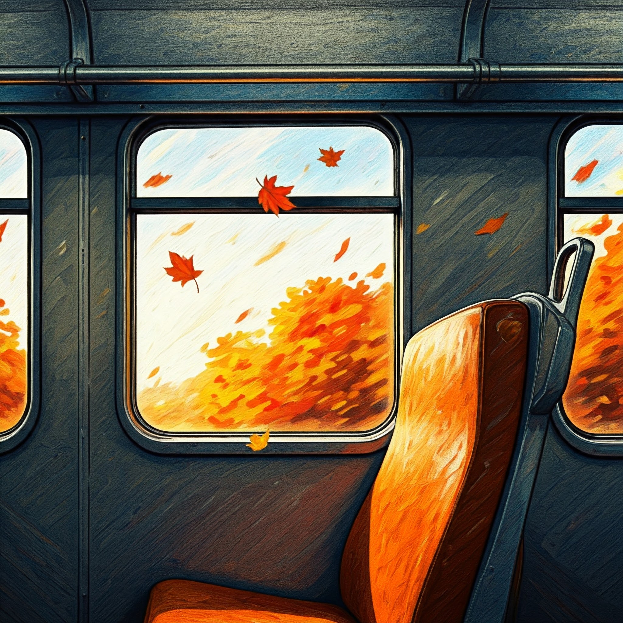 トロッコ列車で紅葉の季節☆