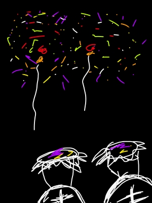 夏の夜空を彩る花火