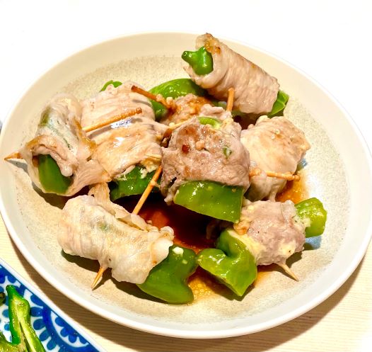 [レシピ_#1] 万願寺とうがらしの豚肉巻き