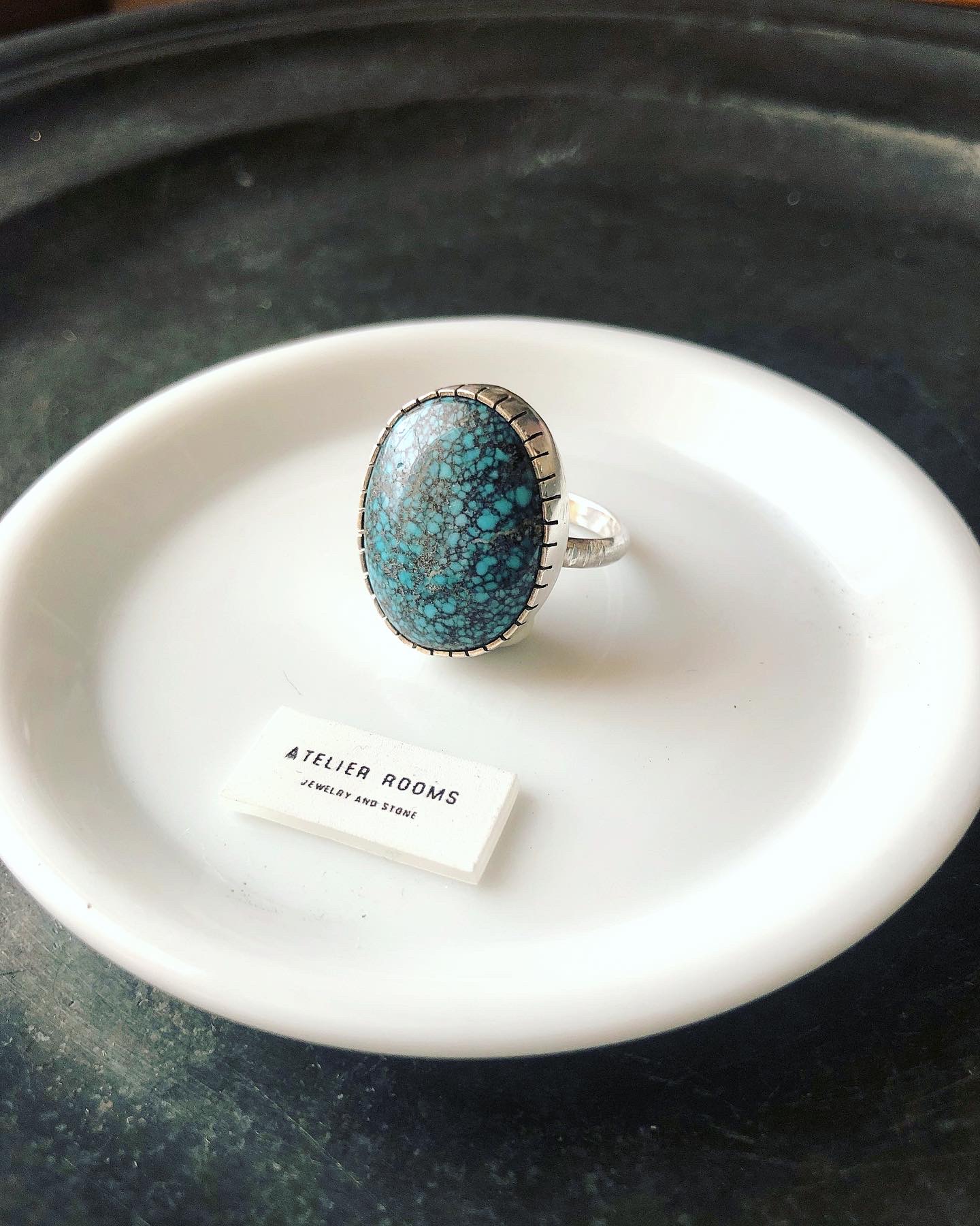 turquoise ring／spider web