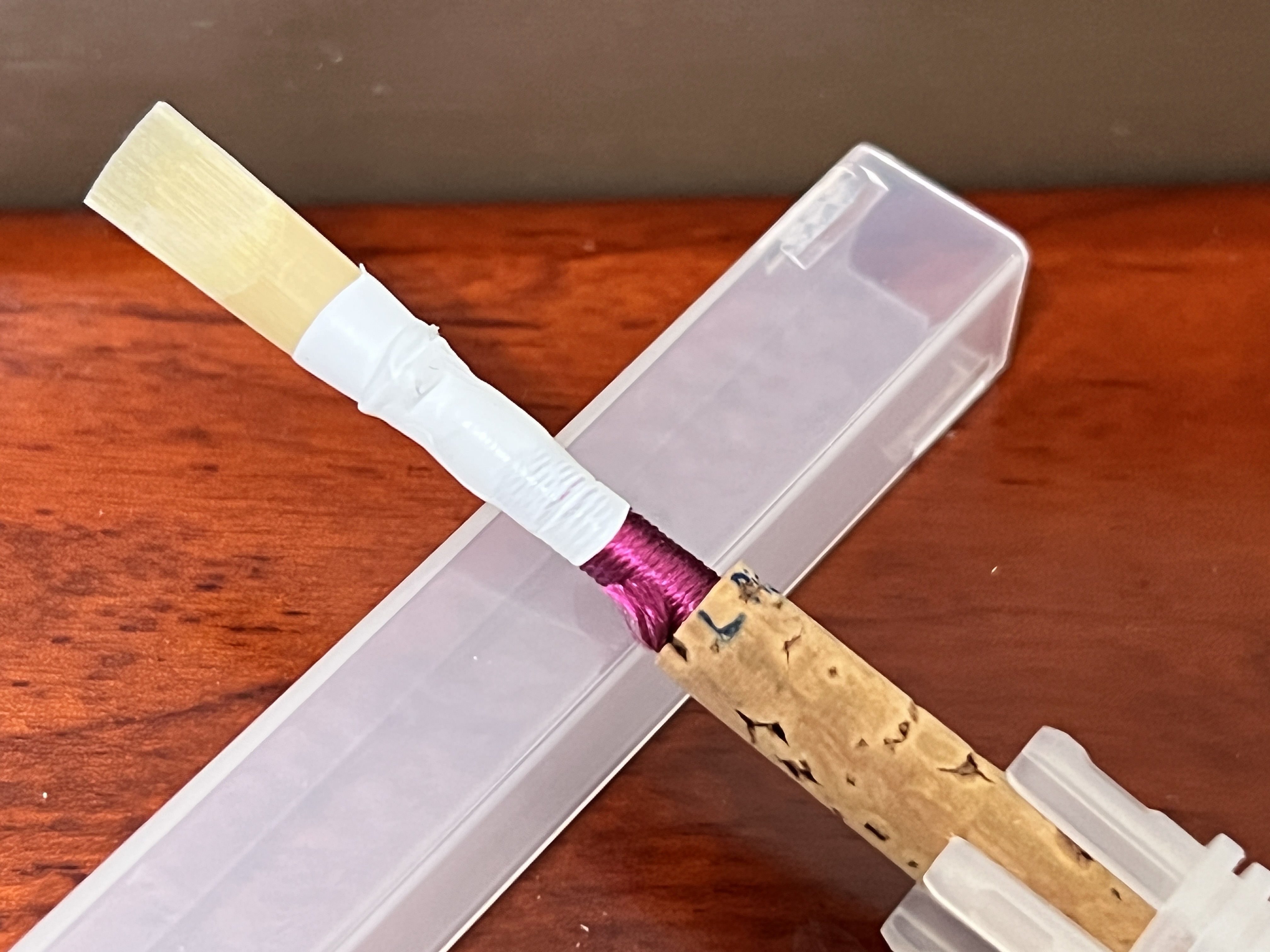 楽器、リードのお掃除