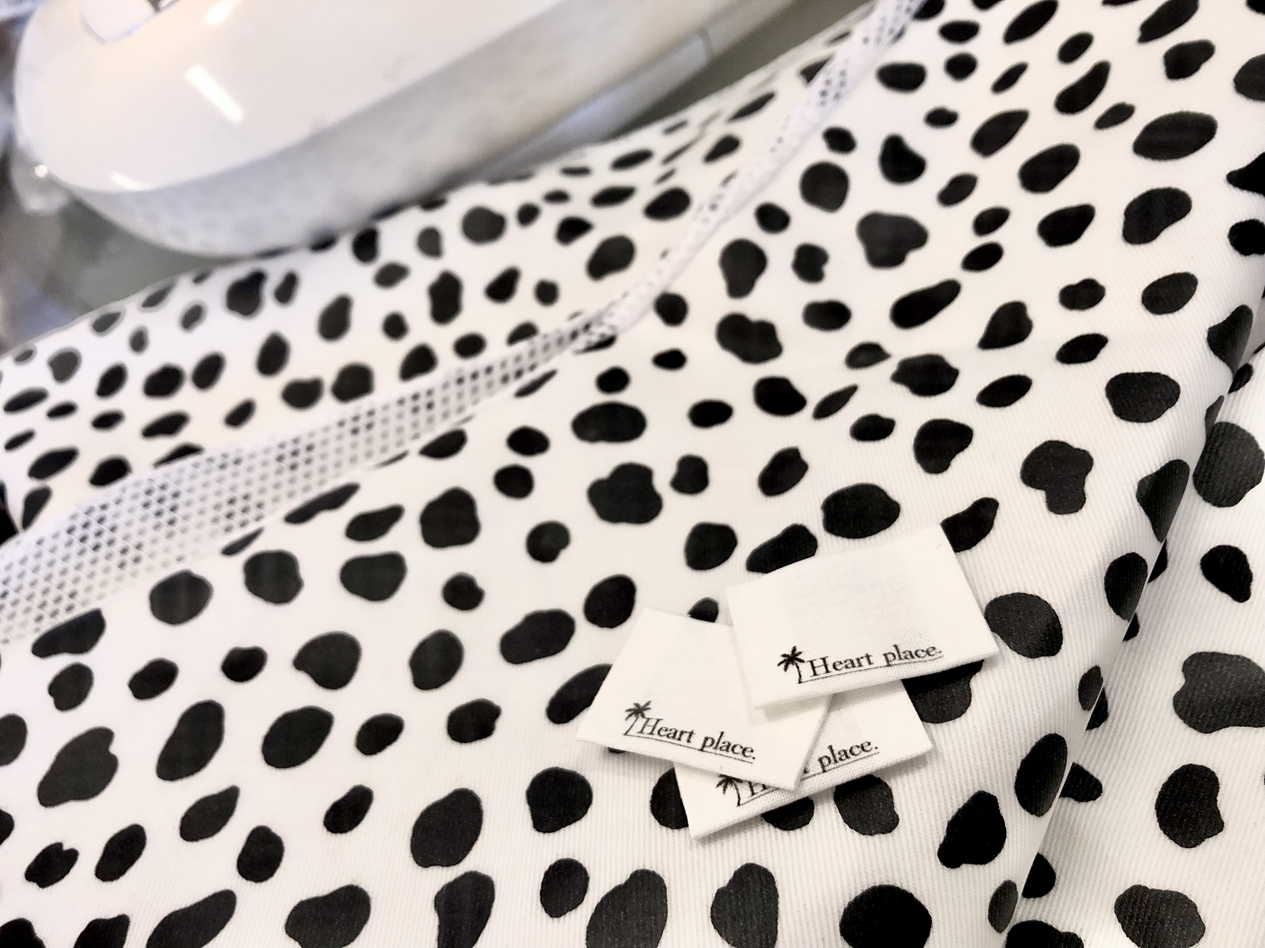 ダルメシアン柄エプロンのお手入れについて