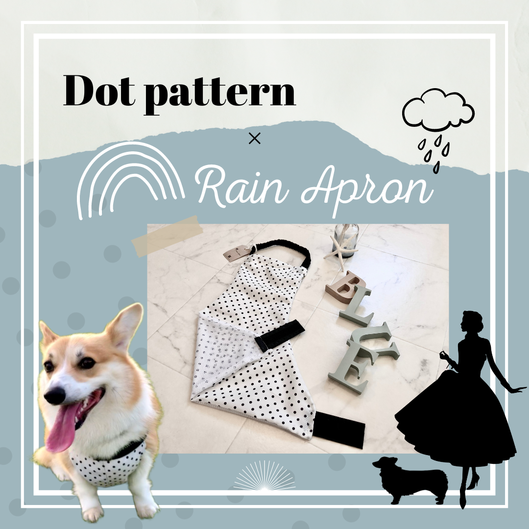 ドット柄 エプロン*