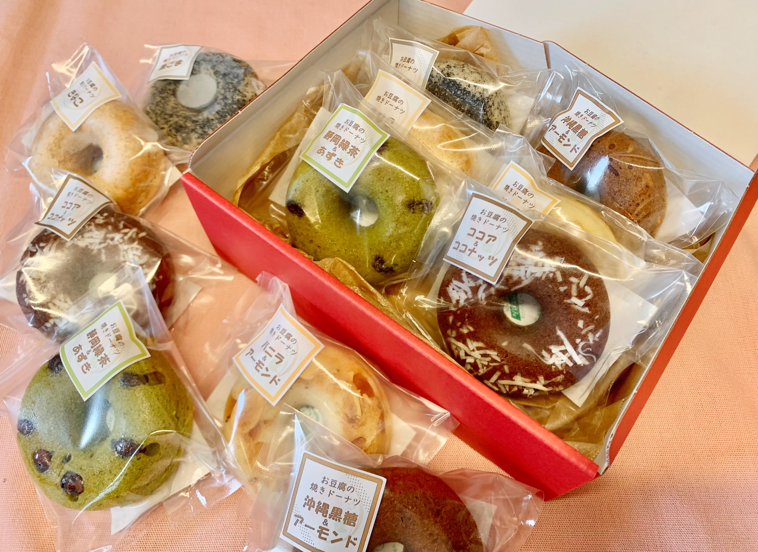 お豆腐焼きドーナツの詰め合わせ販売します！