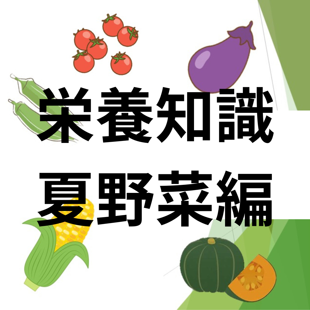 栄養豆知識で毎日に彩りを◎