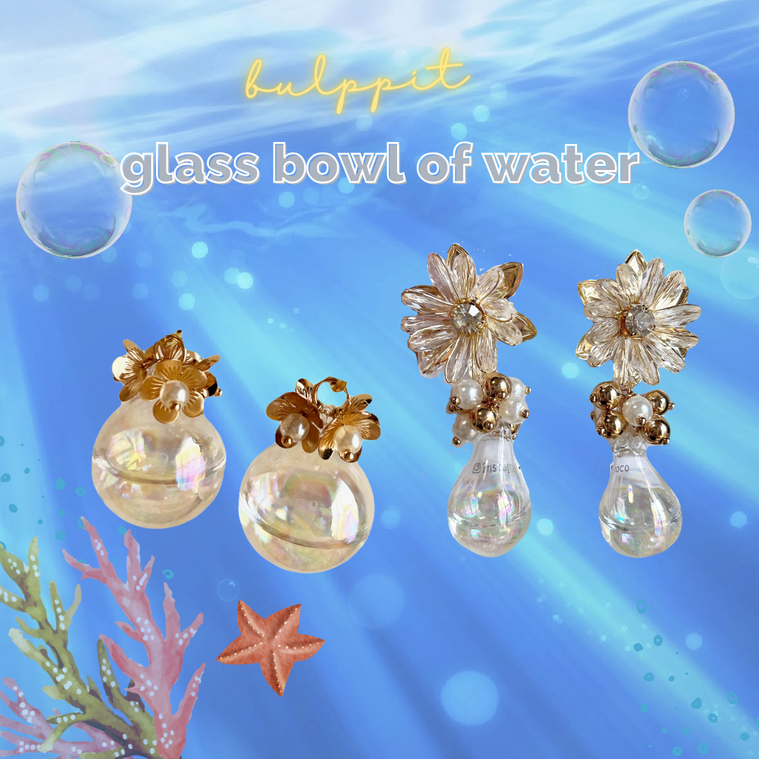 夏の透明感アクセ🎐お水入りガラスボールで涼しげに🌟