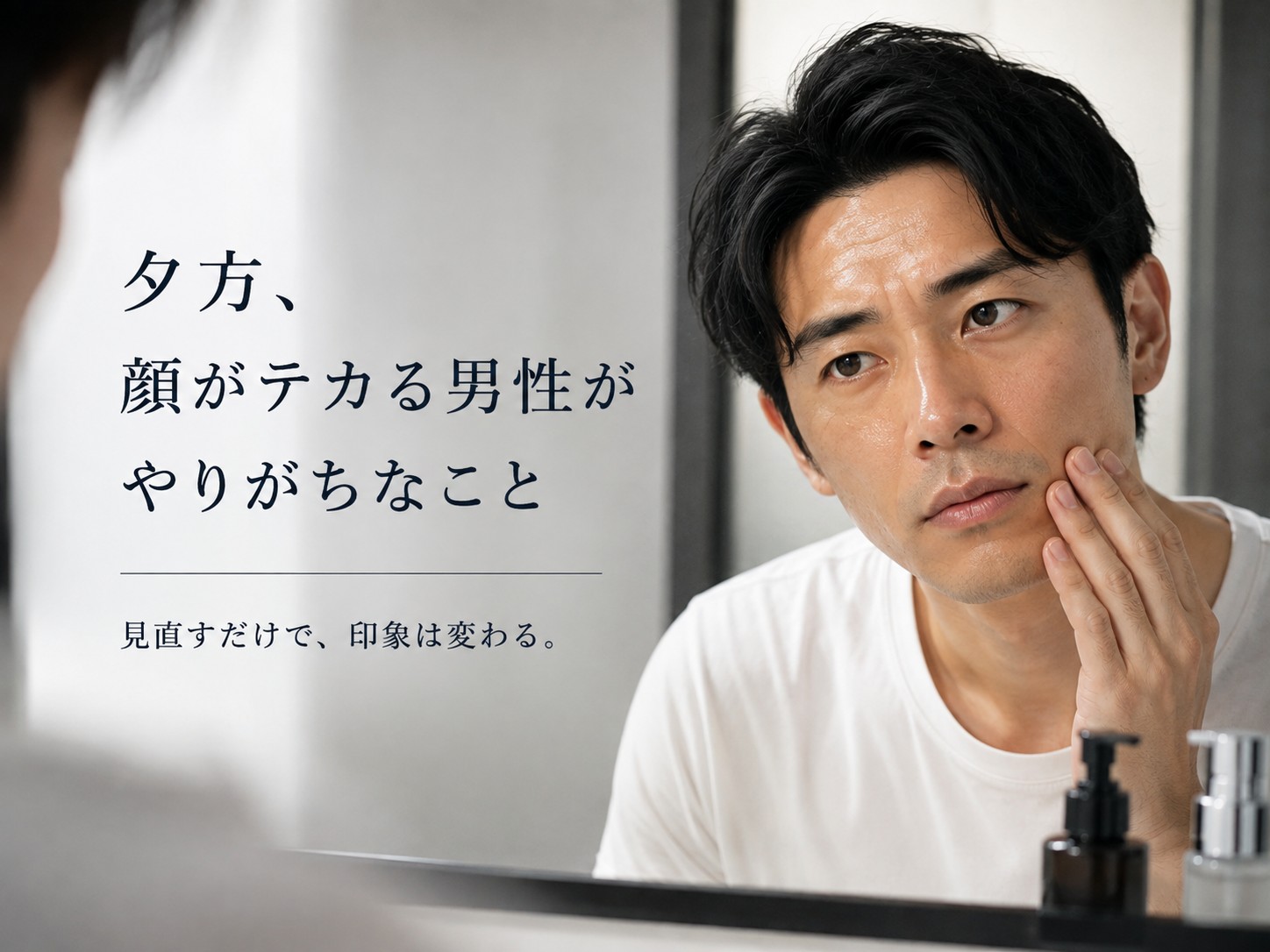 夕方、顔がテカる男性がやりがちなこと