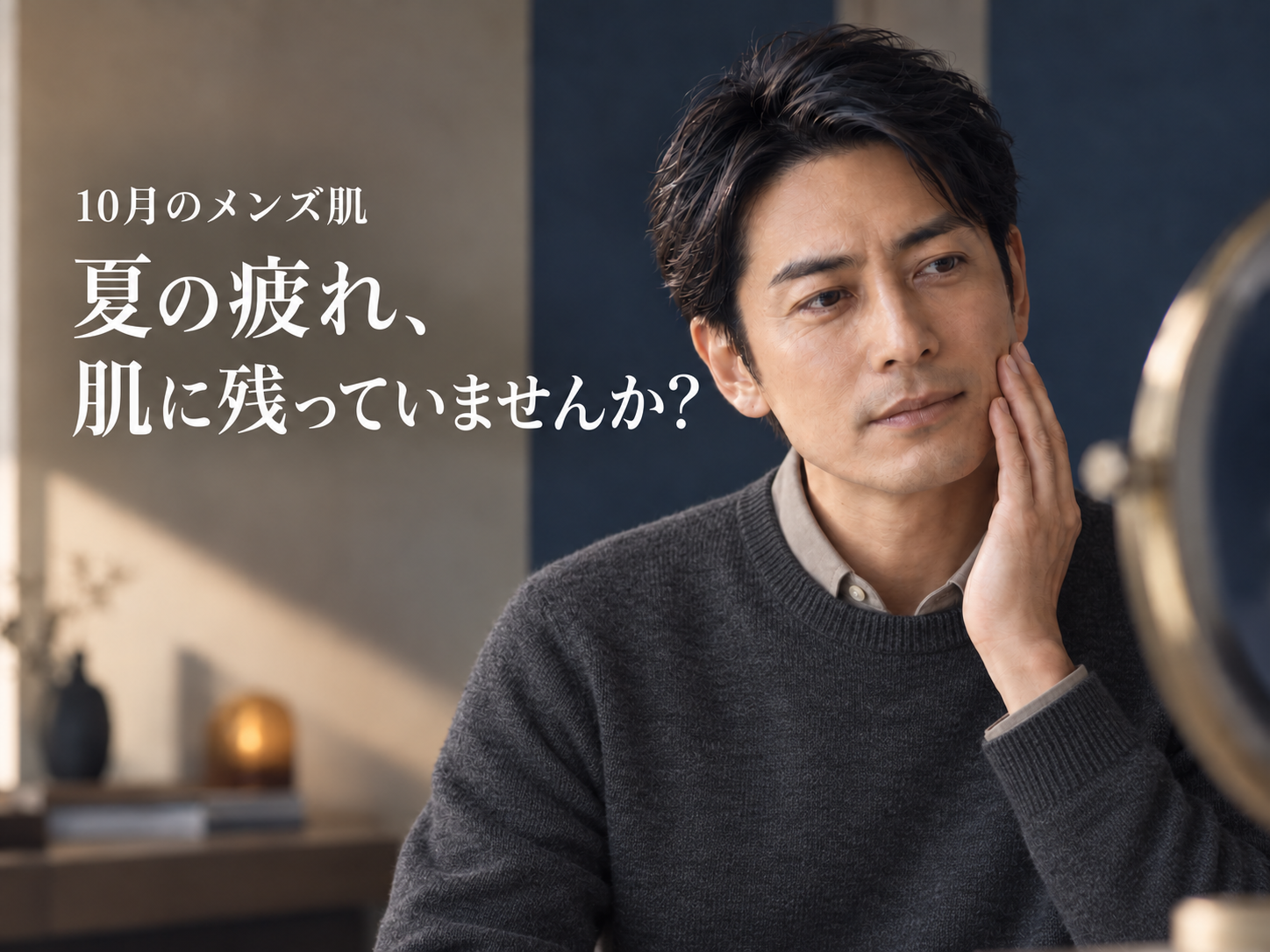 10月のメンズ肌 夏の疲れ、肌に残っていませんか?