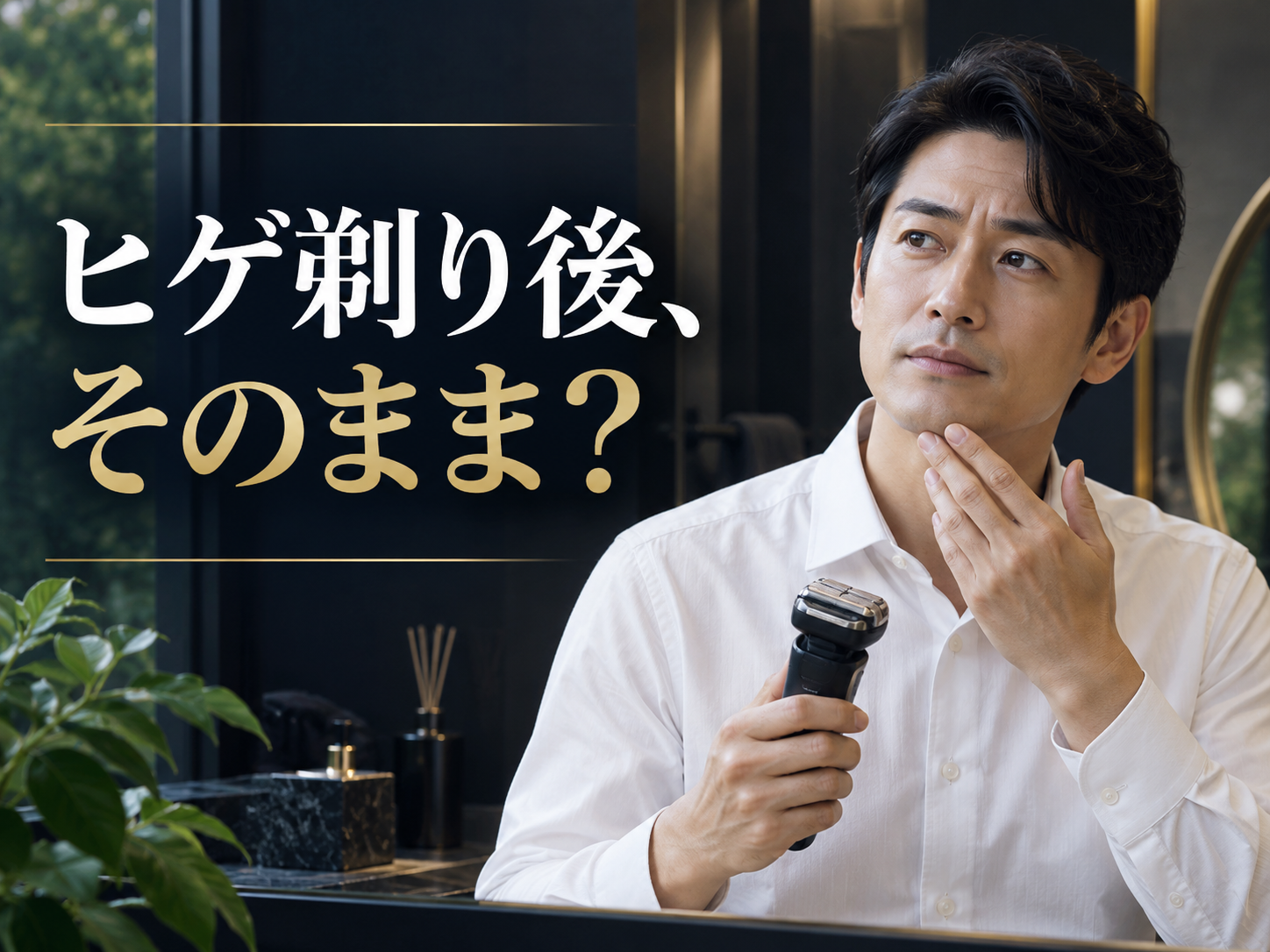 9月のヒゲ剃り後、肌をそのままにしていませんか?