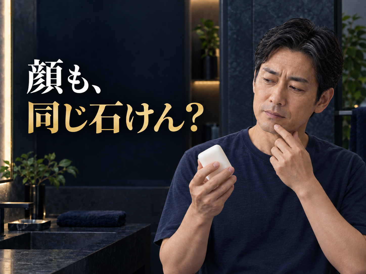 顔も身体と同じ石けん?9月に見直したい男性の洗顔