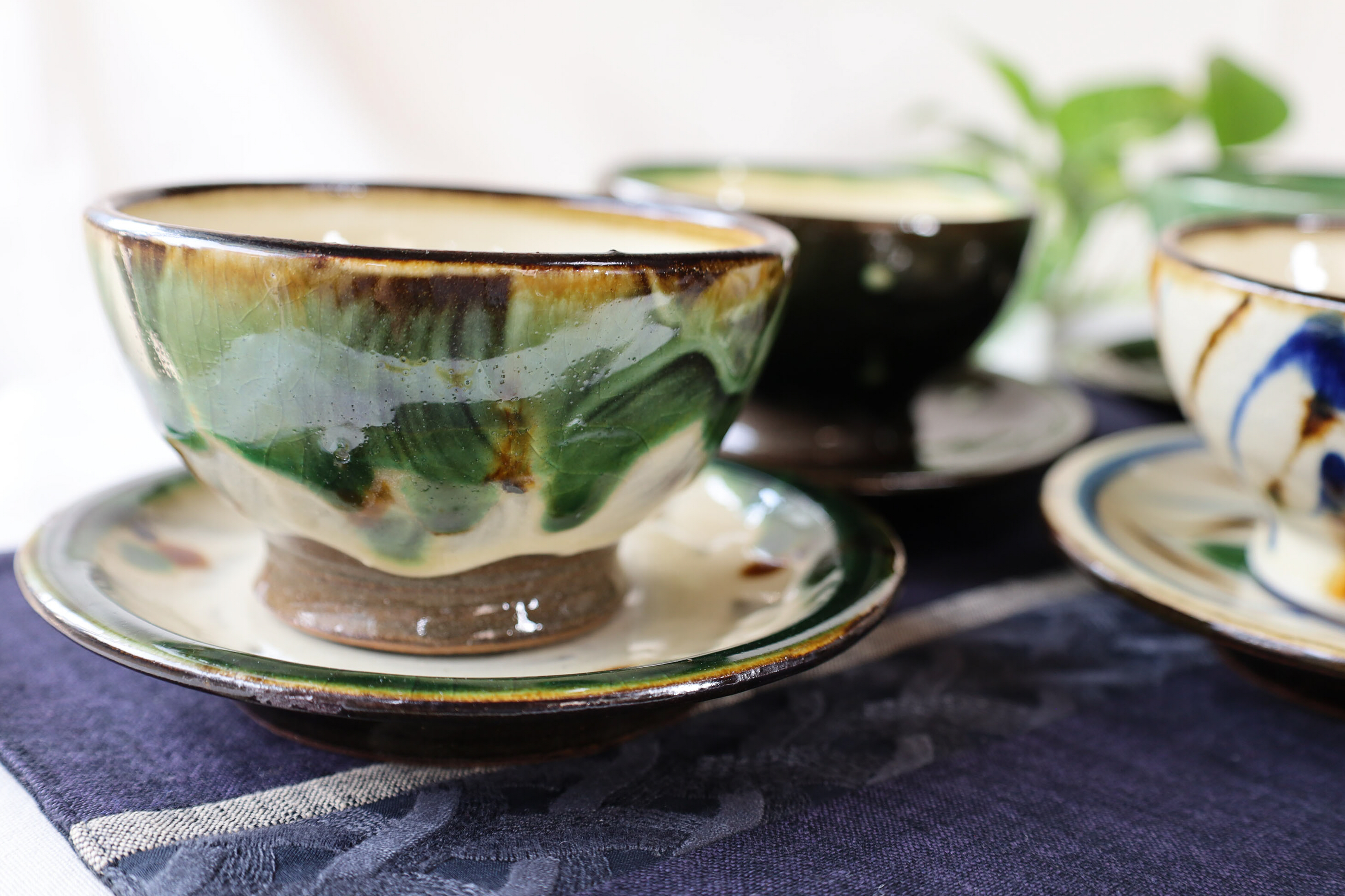 【商品追加】工房福田　カフェオレカップセット・舟形小鉢・植木鉢