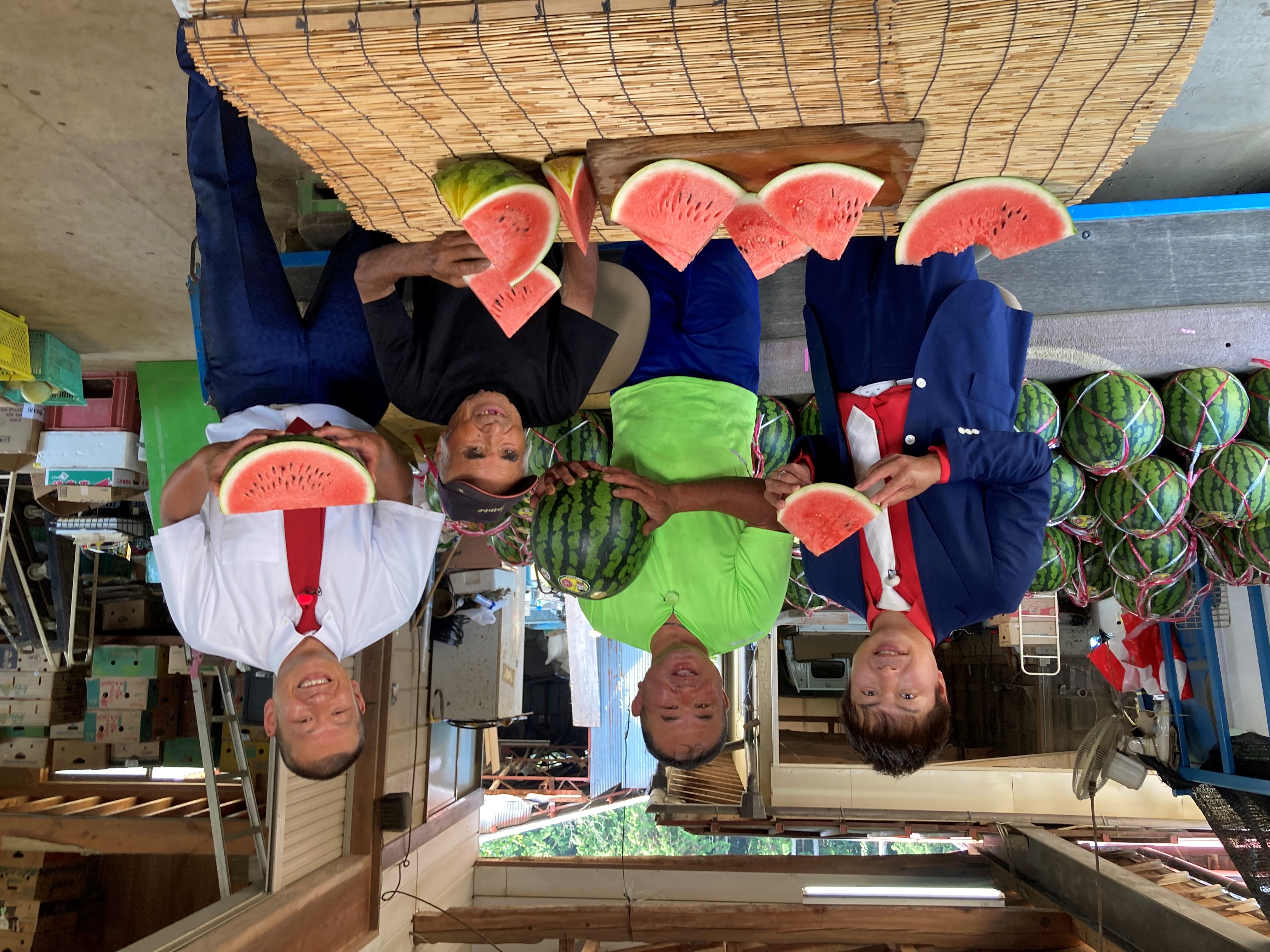 9/19(金)テレビ放送:テレビ朝日「マツコ&有吉 かりそめ天国」でU字工事さんが与一西瓜を実食!