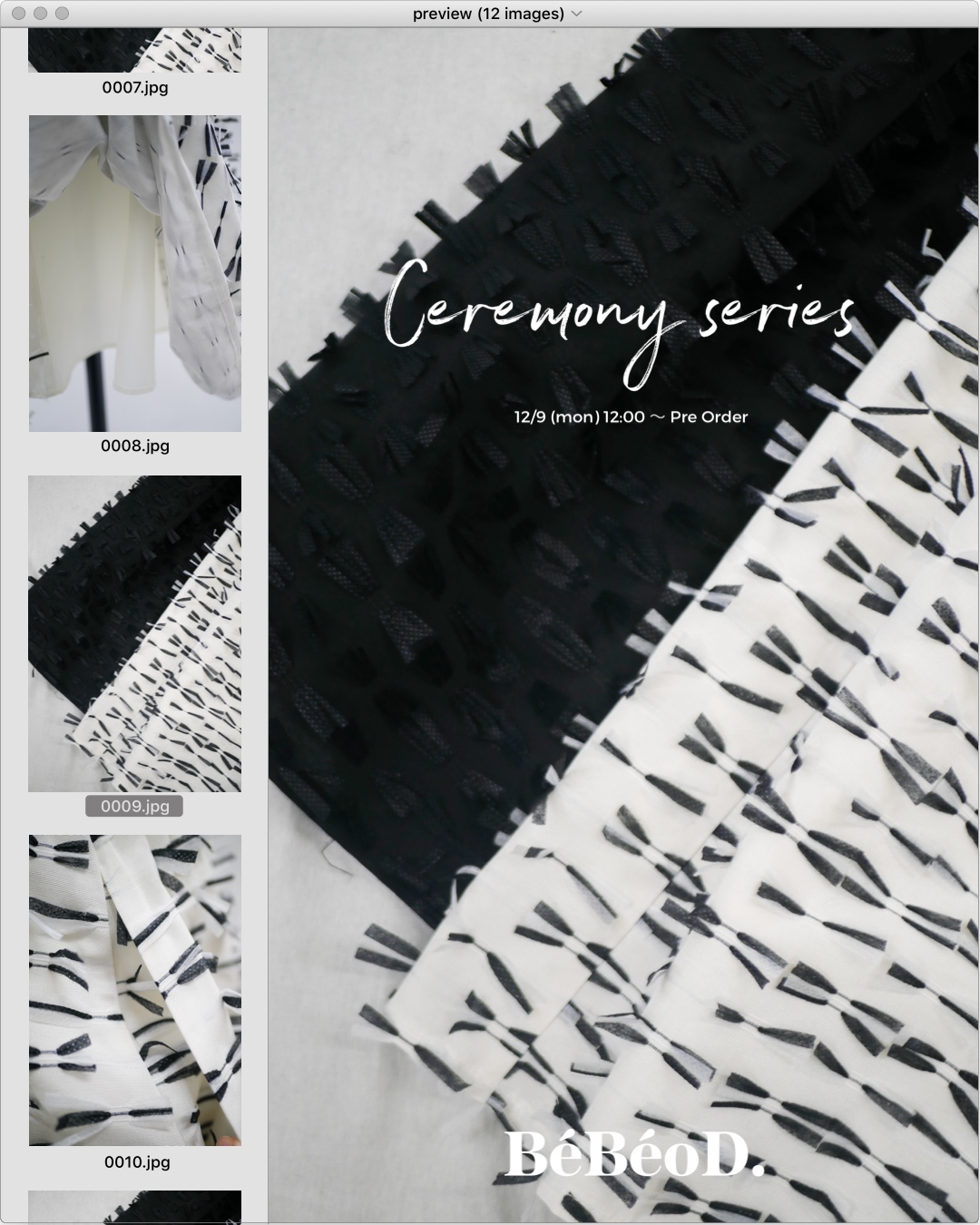 12/12 (thu) 12:00 〜 Pre Order