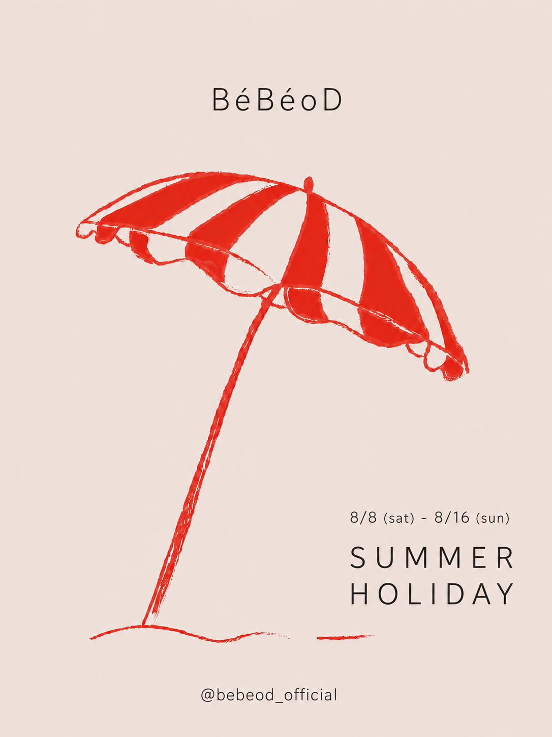 SUMMER HOLIDAY / 夏季休業のお知らせ
