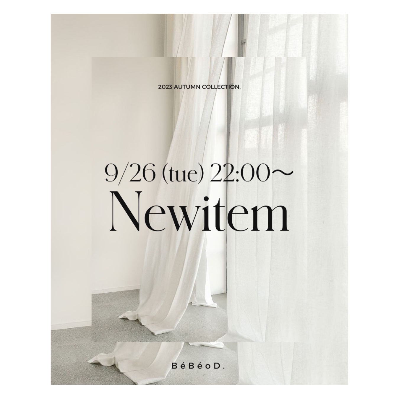 9/26 (火) 22:00〜 発売 Newitemのご紹介