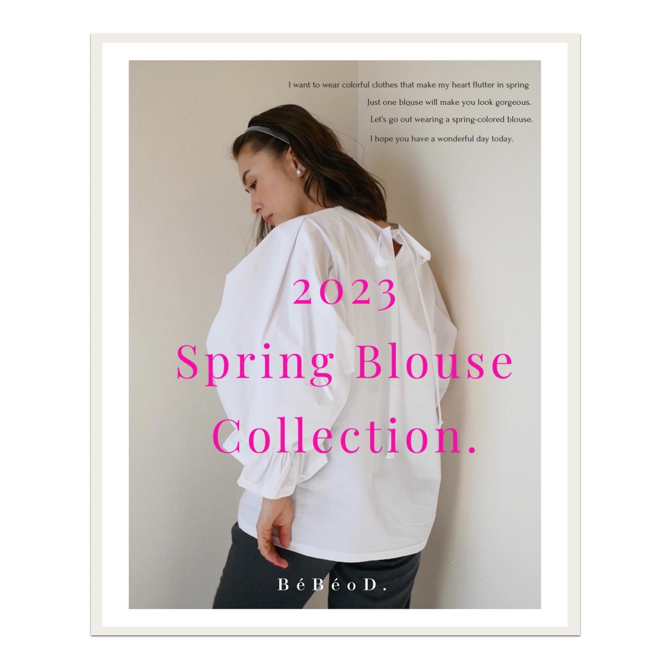 SPRING BLOUSE COLLECTION / 春ブラウスのご紹介