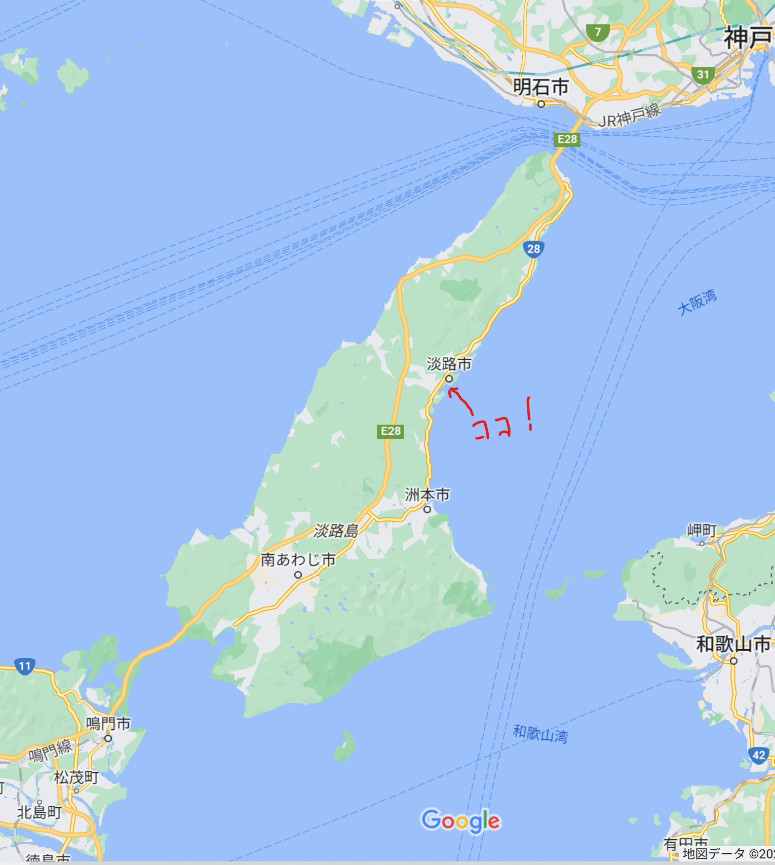 淡路島　生穂漁港に行ってきました。