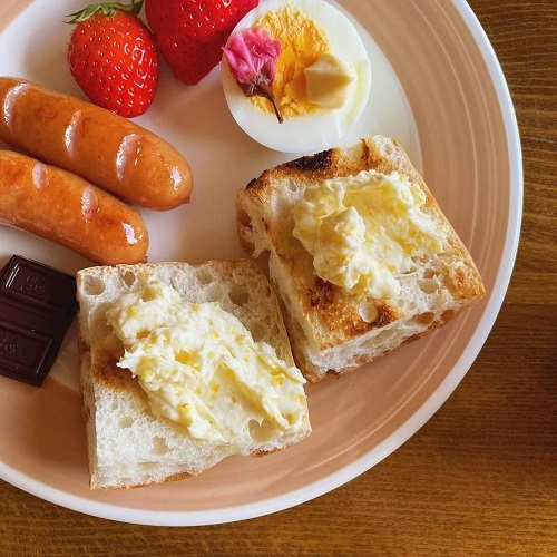 レモンクリームチーズのブルスケッタ