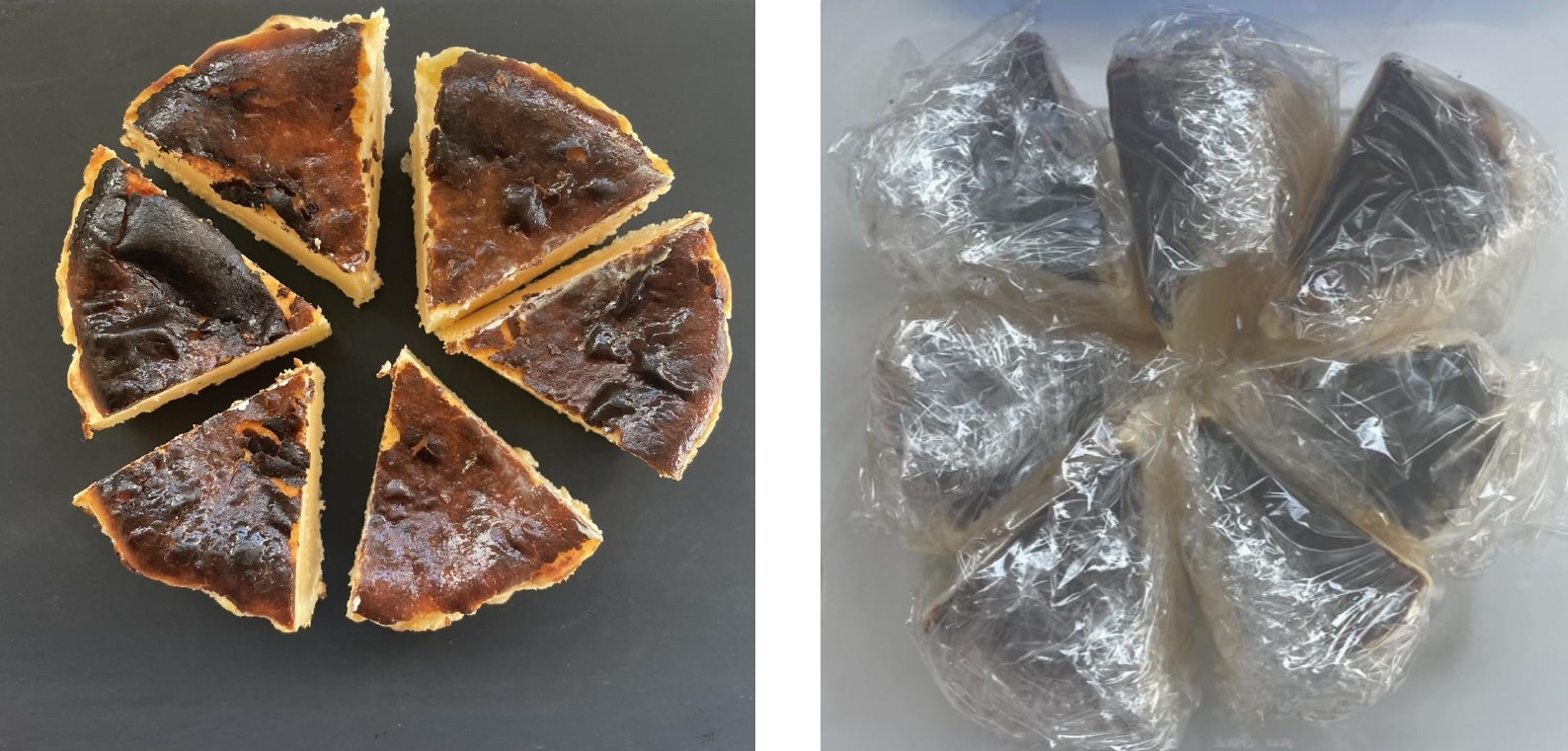 【保存方法】スモーキーバスクチーズケーキを少しずつ楽しみたい。。食べたい時に食べたい分だけ！