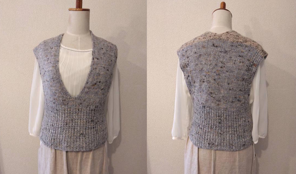 ＜3月末まで＞生田編み会『Iamu』さん3周年記念”リバーシブルベスト”のパターンプレゼント♪