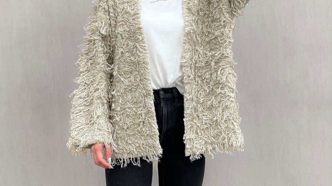 【new-item】2,420YEN！ループニットカーディガン