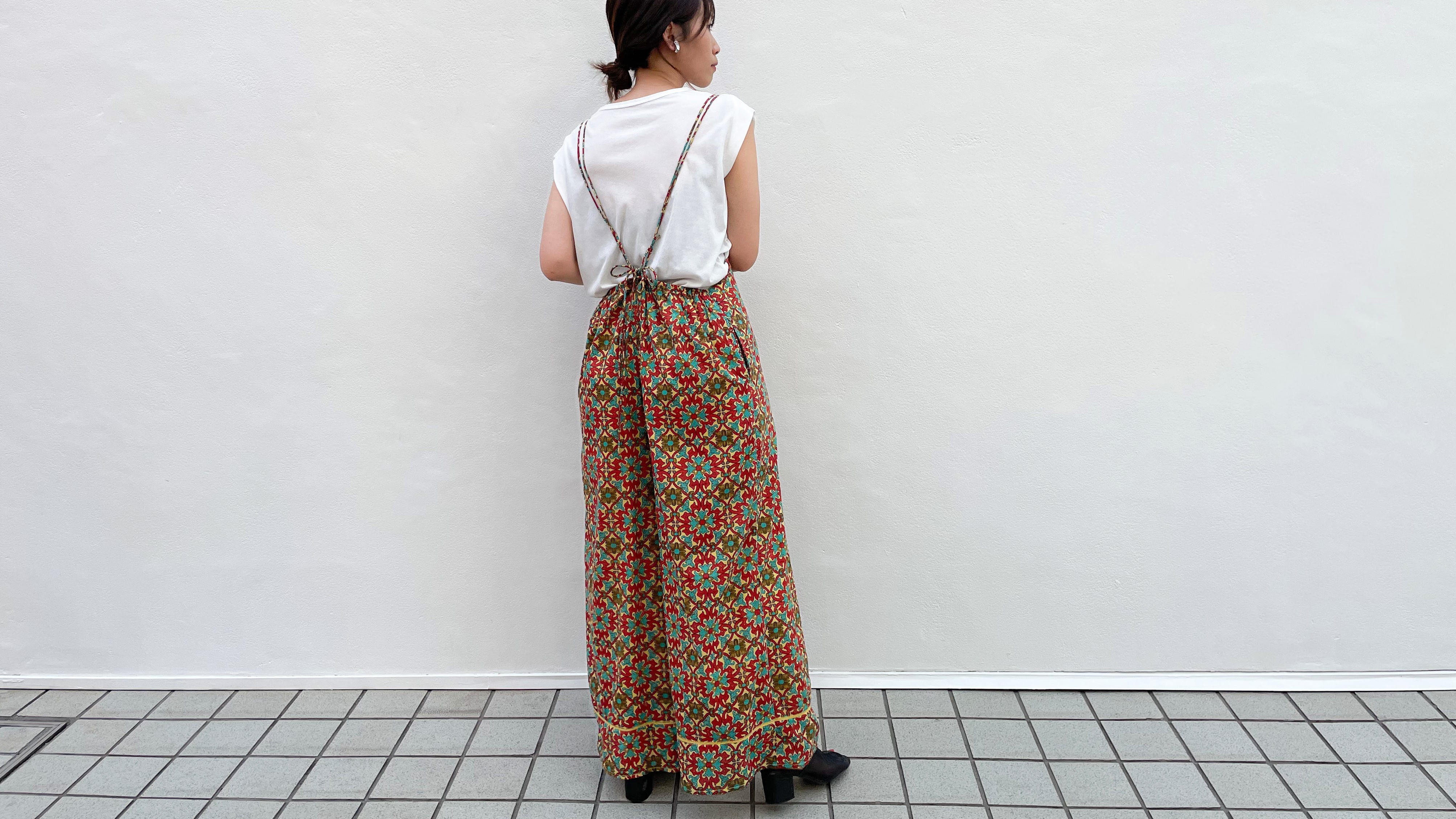 【new-item】2,173YEN！メキシカンタイルサロペット