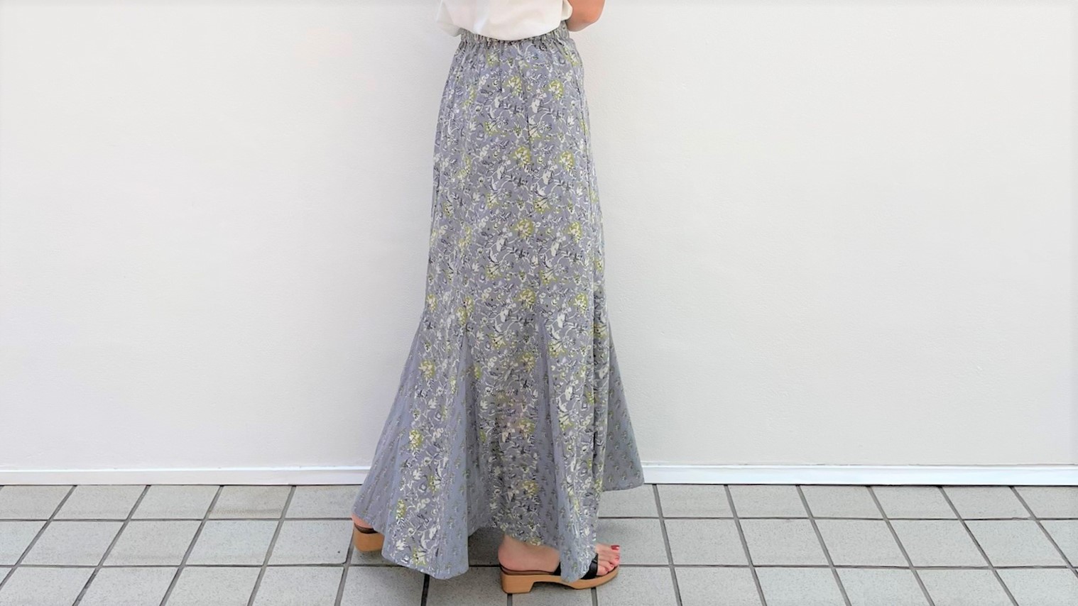 【new-item】1,738YEN！エスニックプリントマーメイドスカート