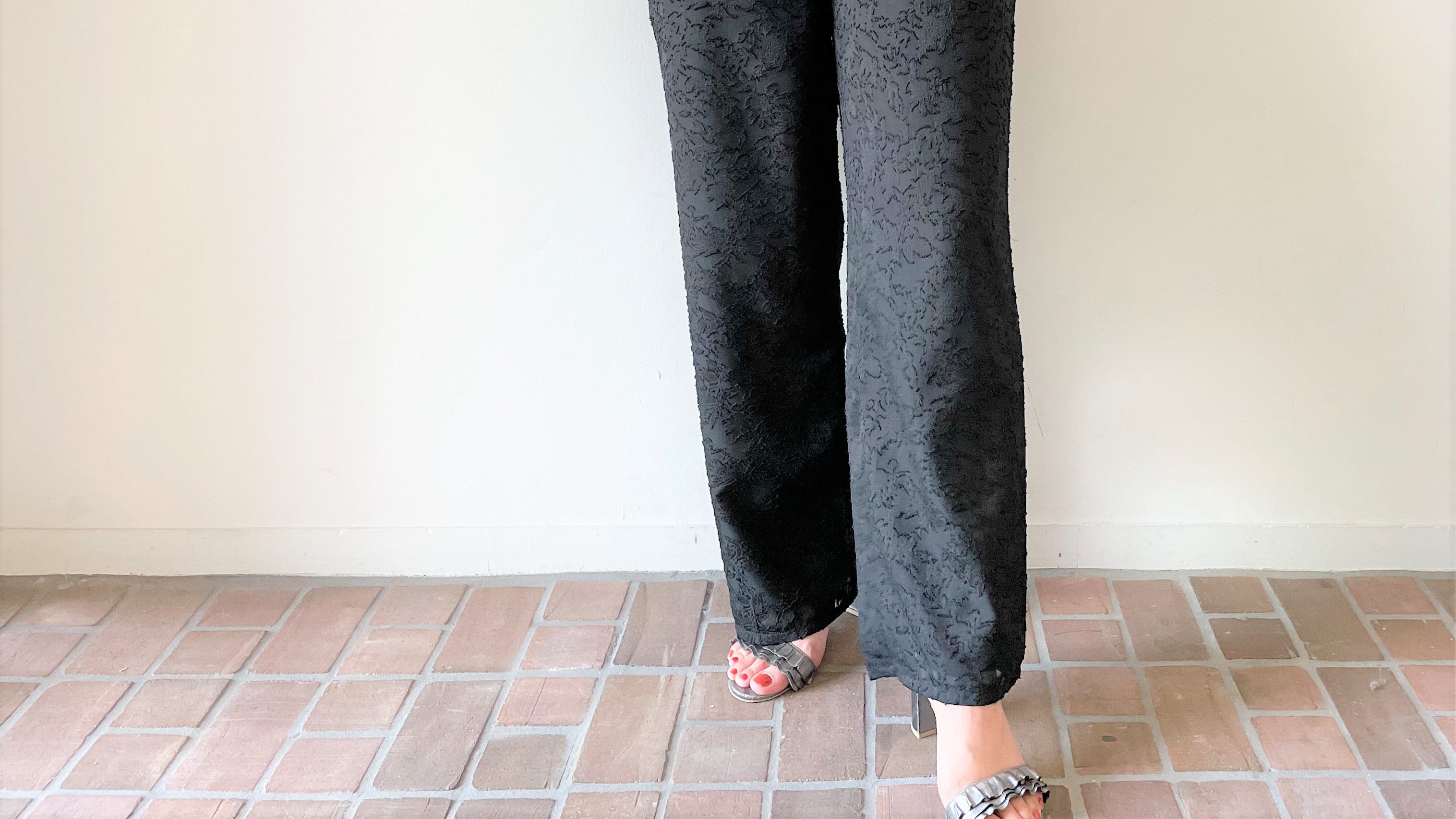 【new-item】1,518YEN！カットジャガードパンツ
