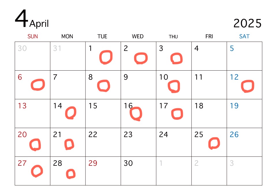4月からの運営と店休日について⚠️