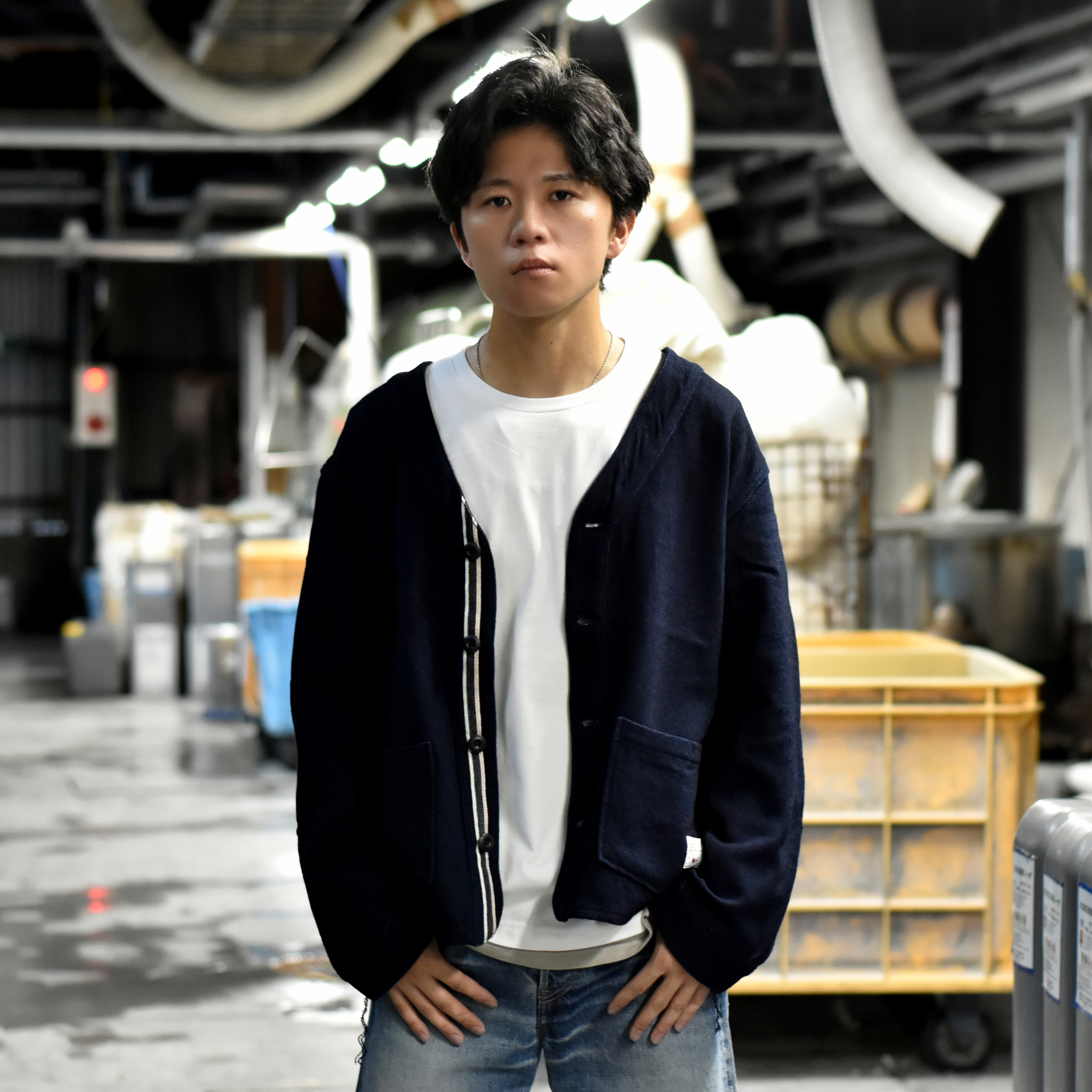 【この秋にピッタリなNEWアイテム！】TWEED WOOLDENIM CARDIGAN