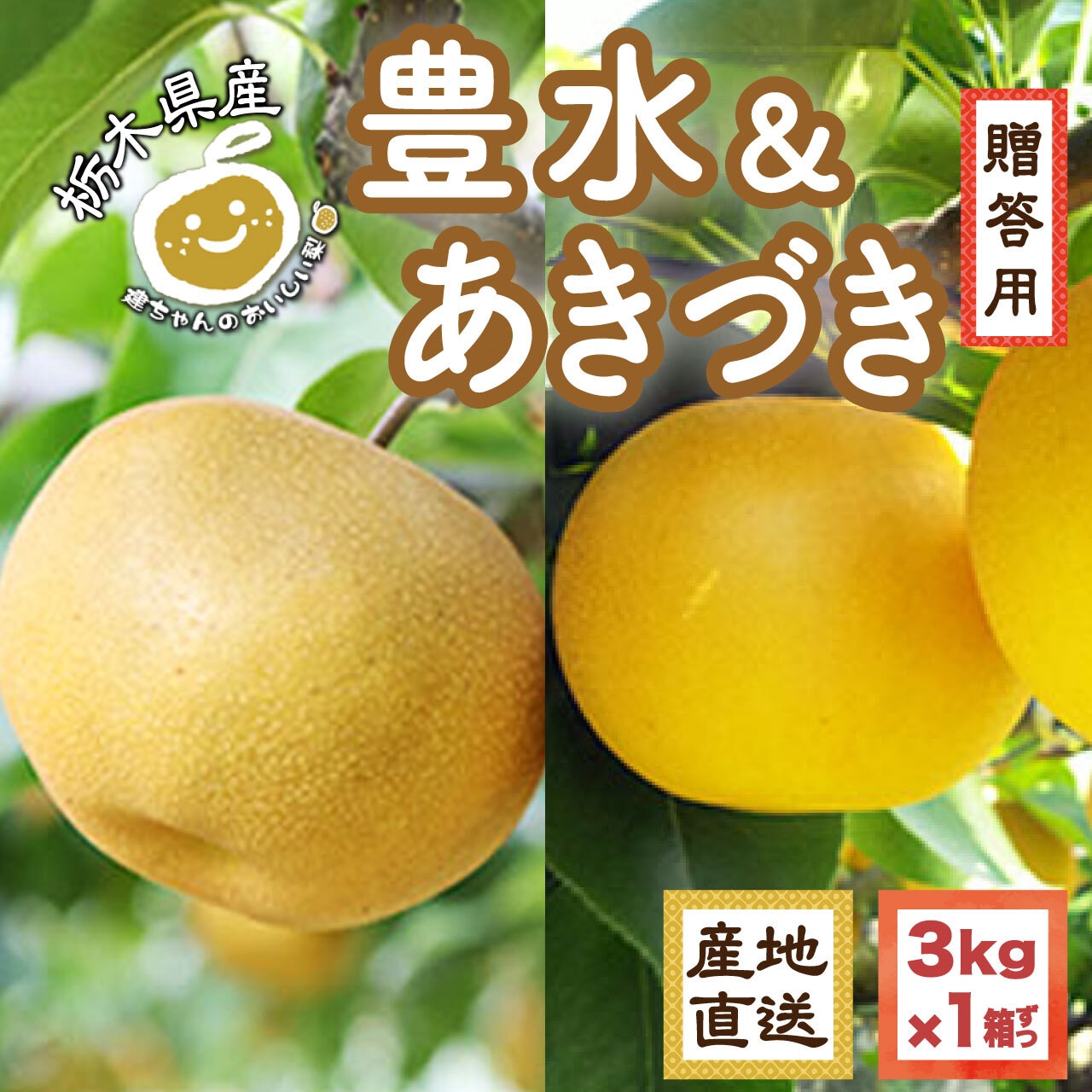 「幸水」完売御礼&「豊水」「あきづき」8/20注文受付開始!
