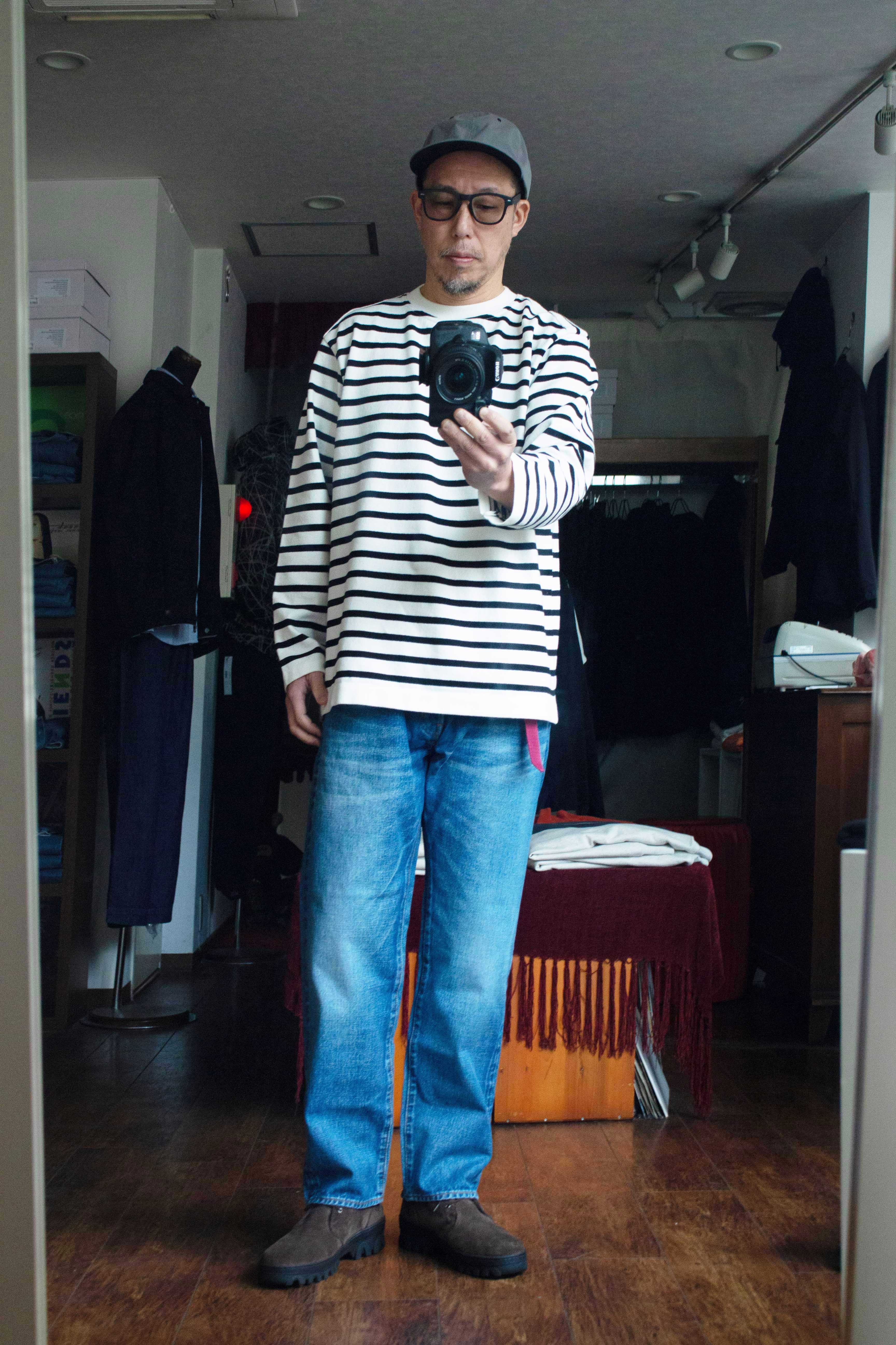 Yonetomi New Basic Wave Cotton Basque Knit Pullove