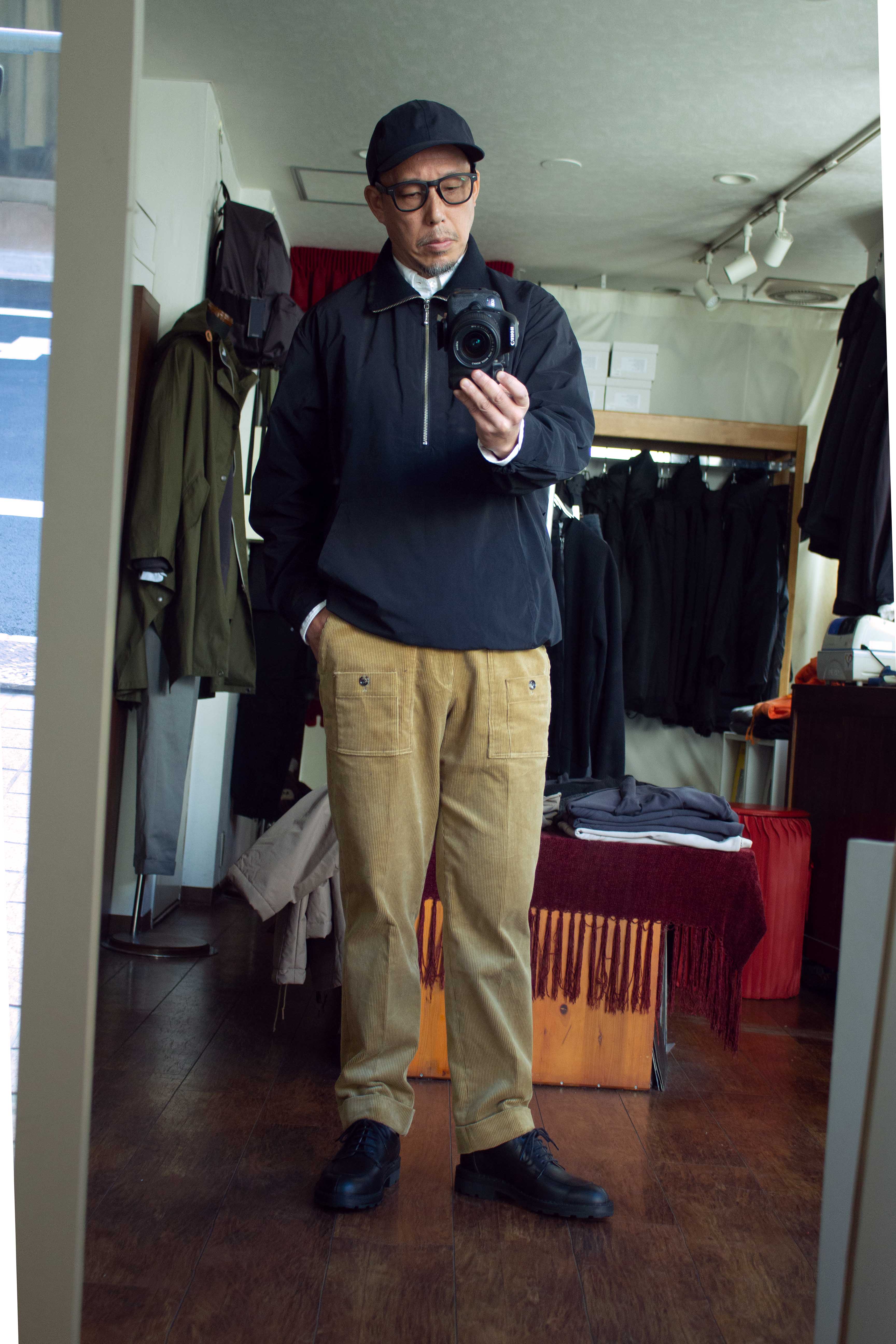 Still by hand ハーフジップアノラック BL03234