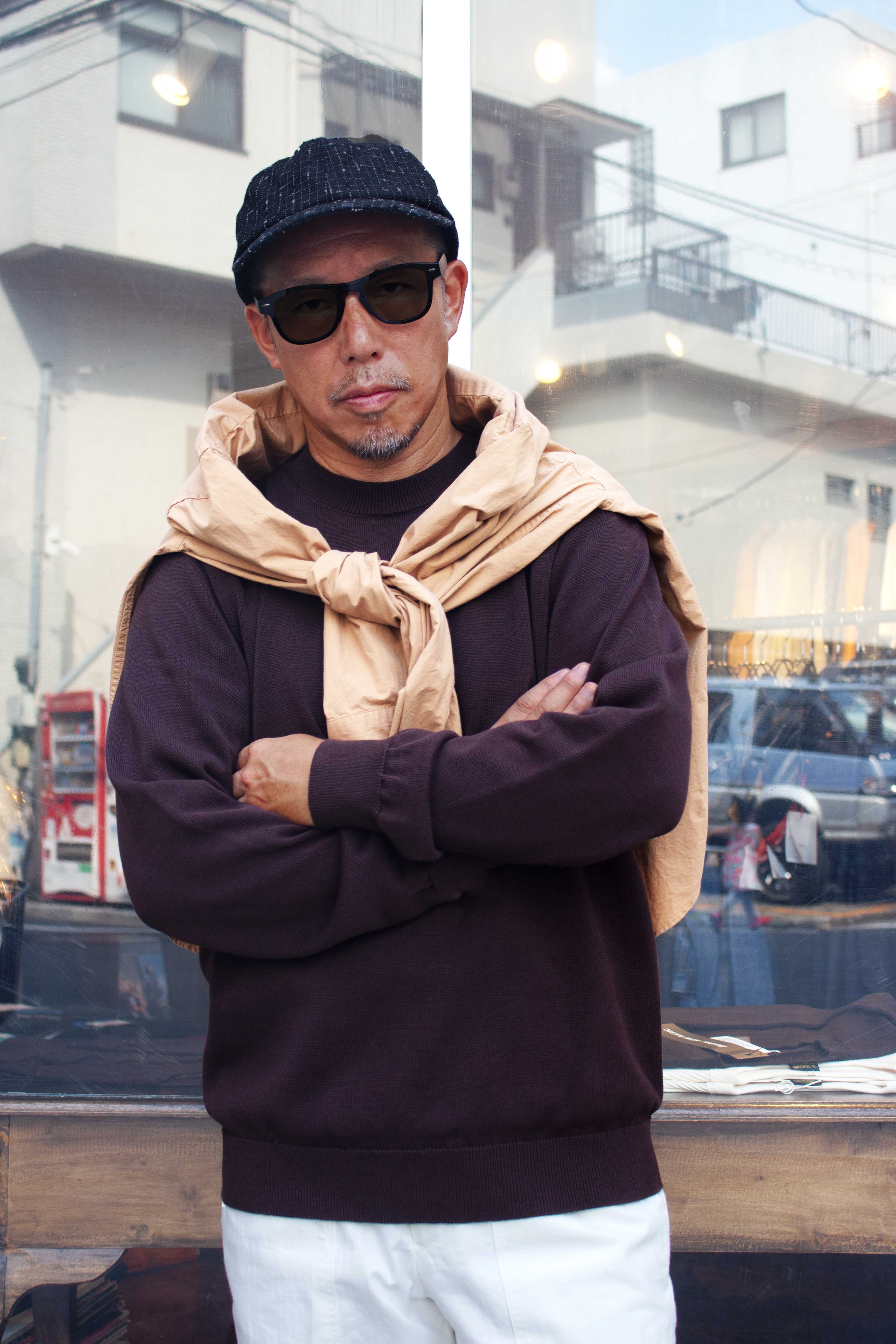 YONETOMI RIGID SEA ISLAND COTTON KNIT PULLOVER 95-