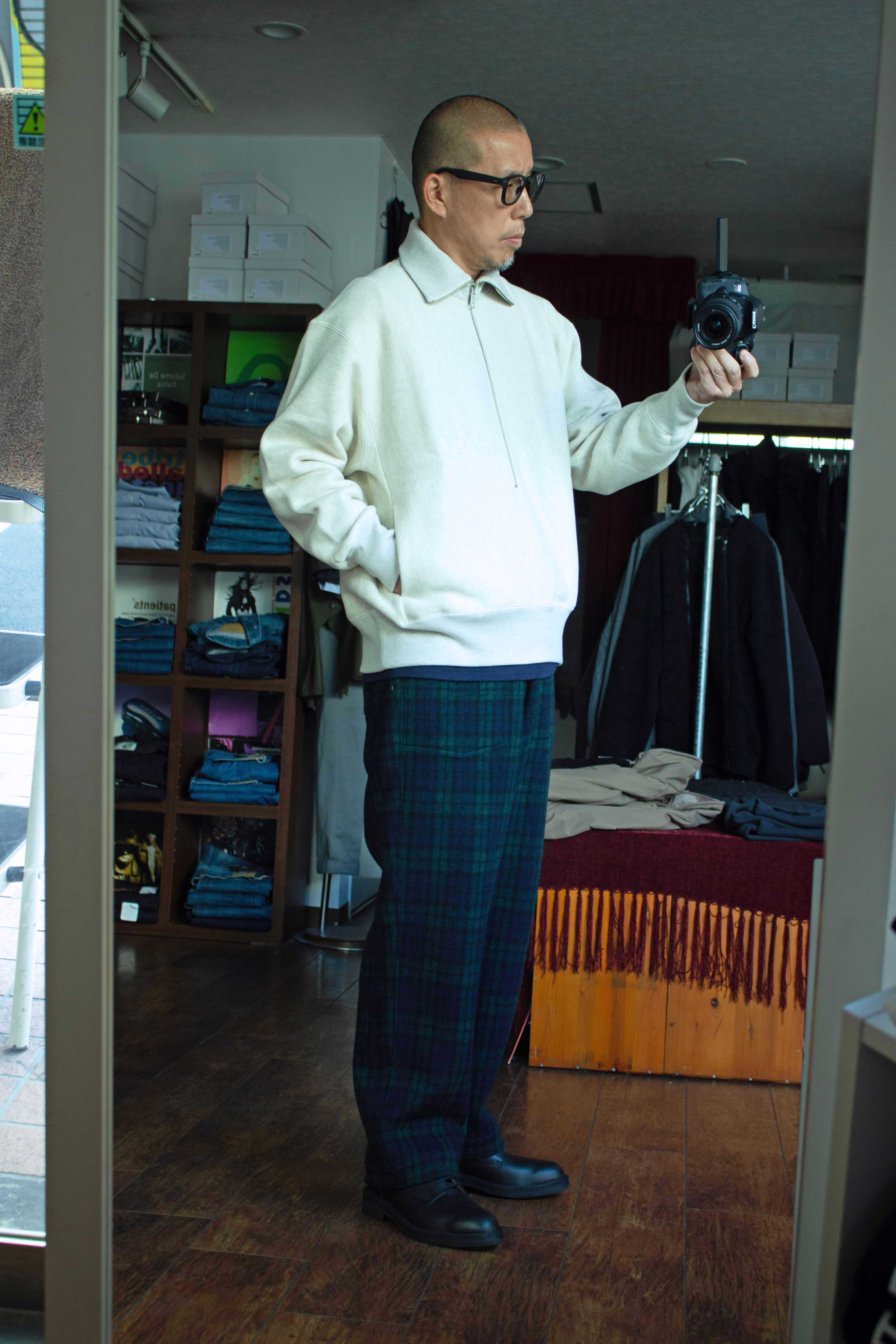 Still by hand ハーフジッププルオーバースウエット CS01234