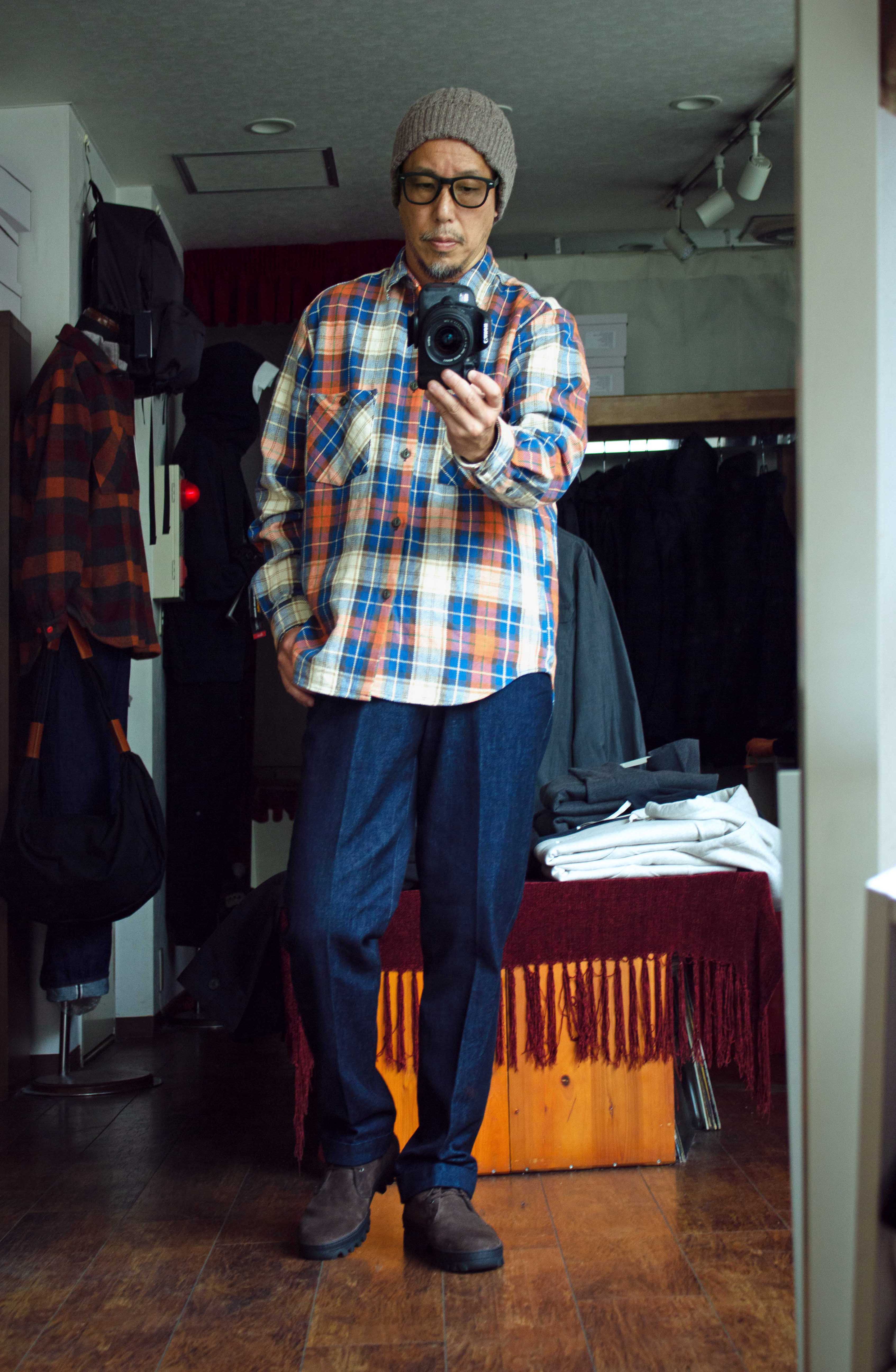 Manual alphabet Heavy Nel Loose fit Shirt MA-S-691