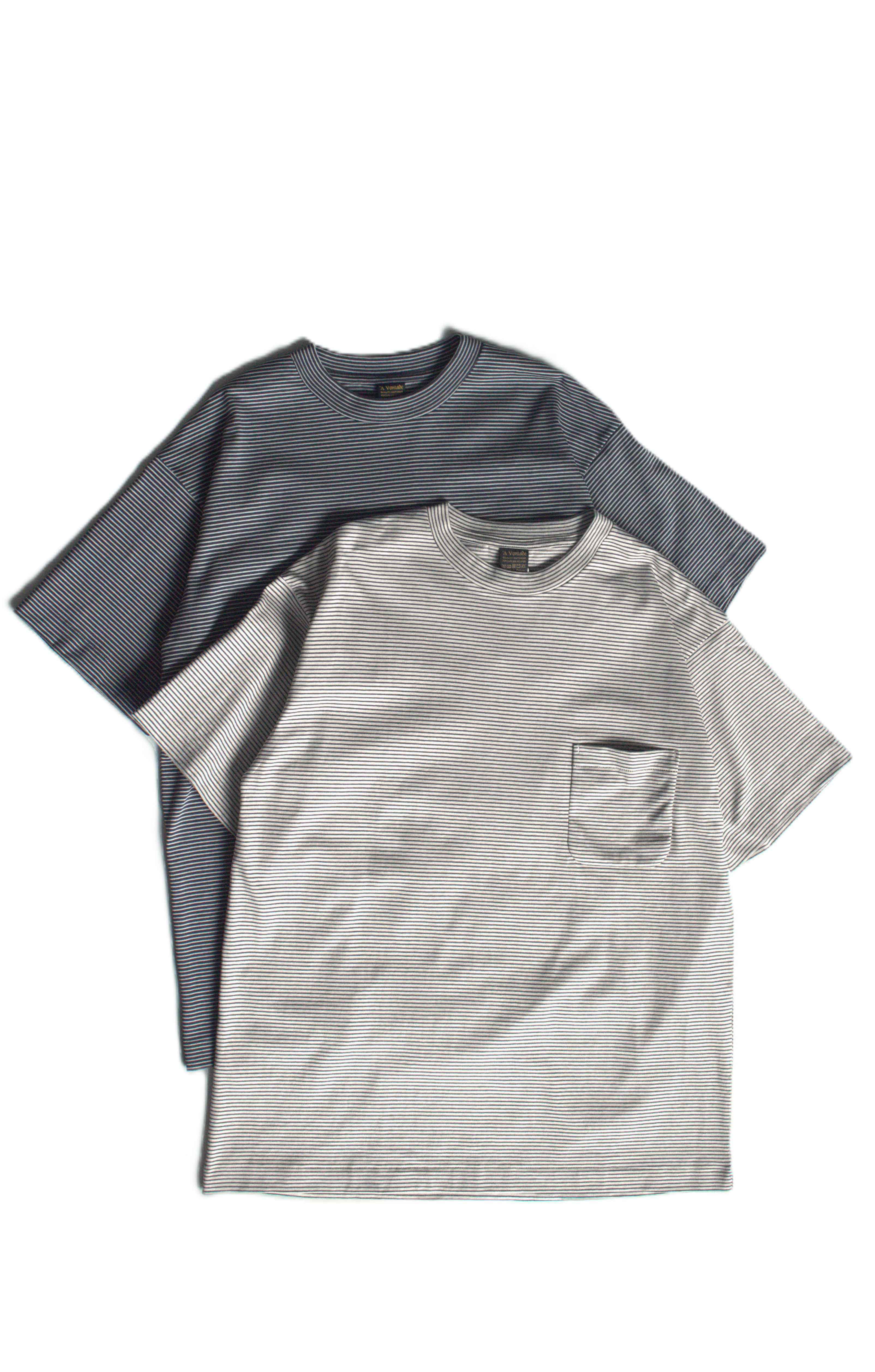 A Vontade Compact Border T-Shirts S/S VTD-0635-CS