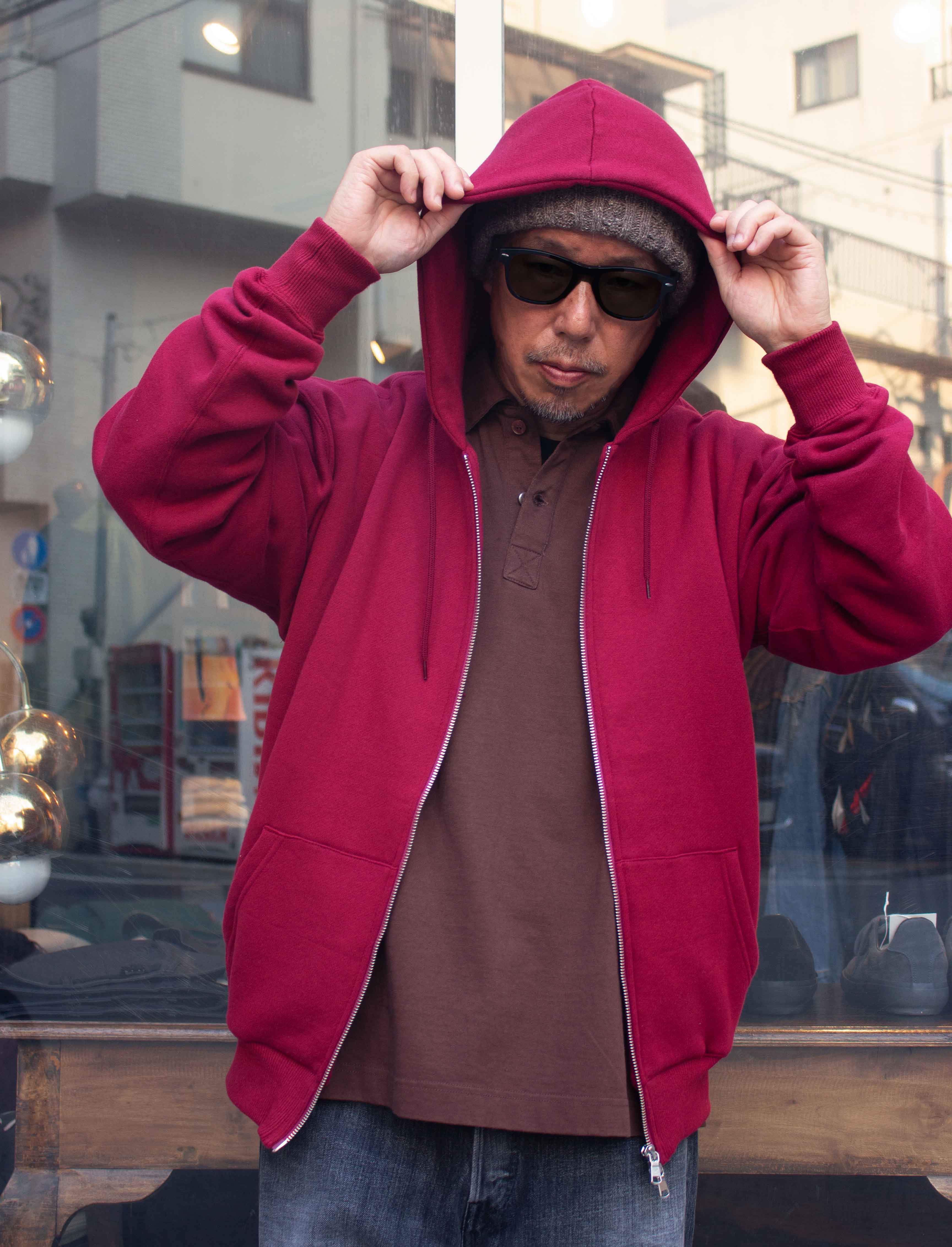 MANUAL ALPHABET AZUMA BRUSHED SWEAT FULLZIP