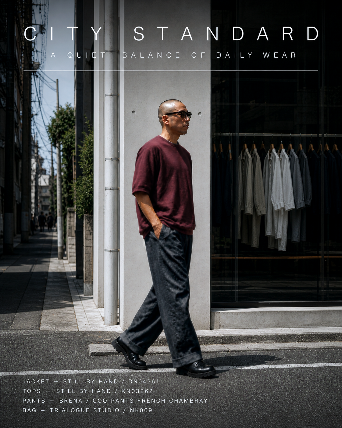 STILL BY HAND コットンリネン半袖ニット KN03262