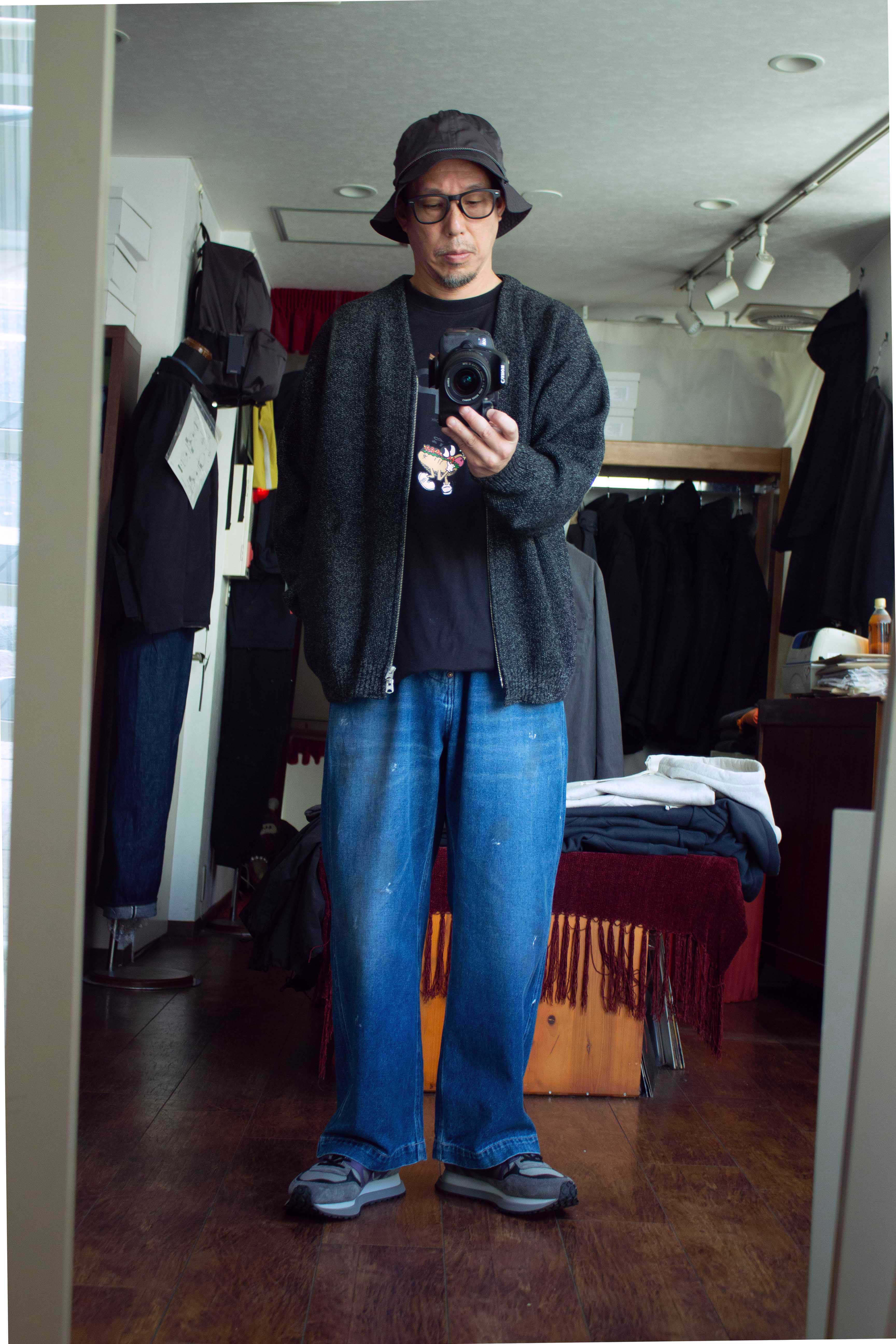 Still by hand ジップニットカーディガン KN03233