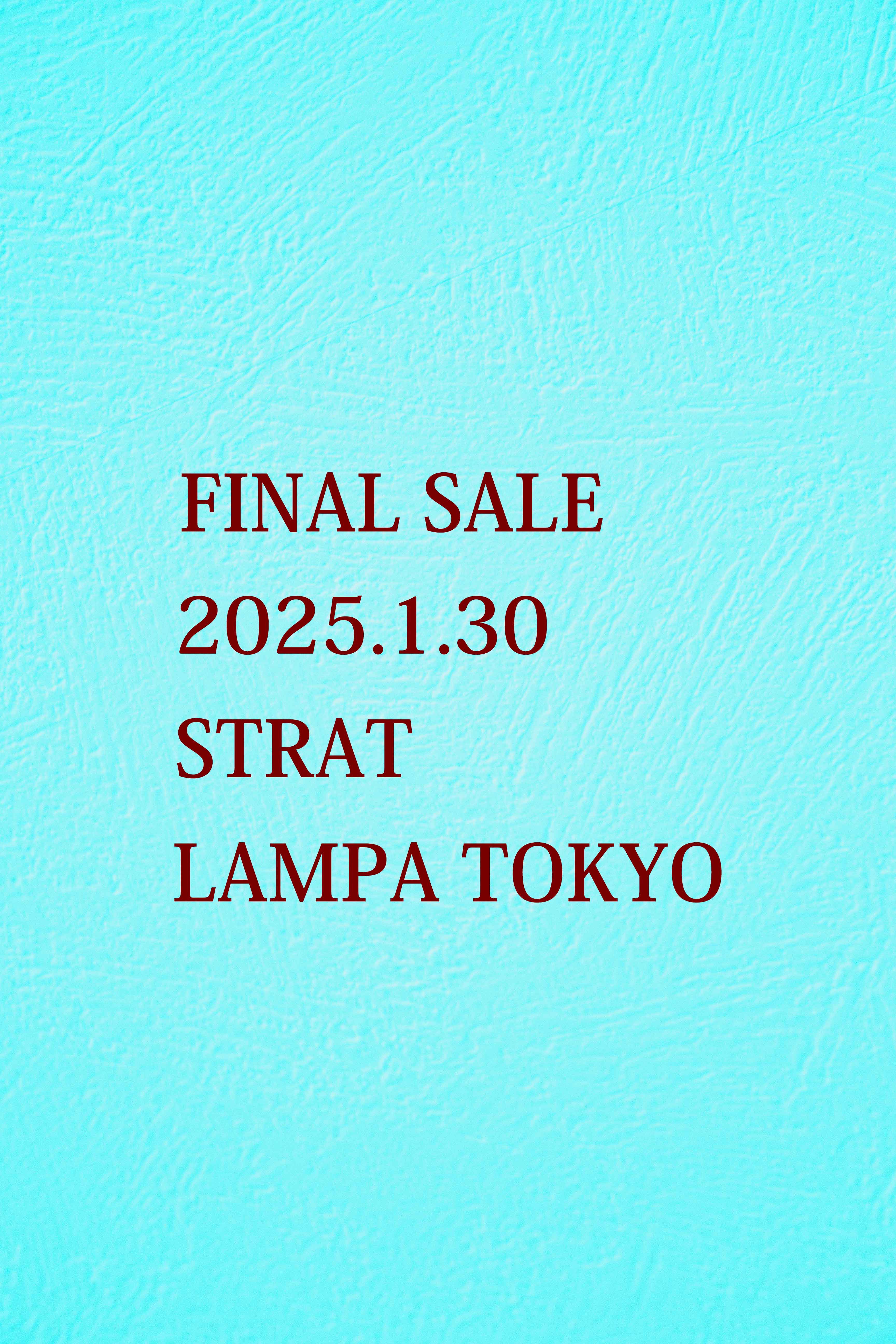 最終値下げSALE！